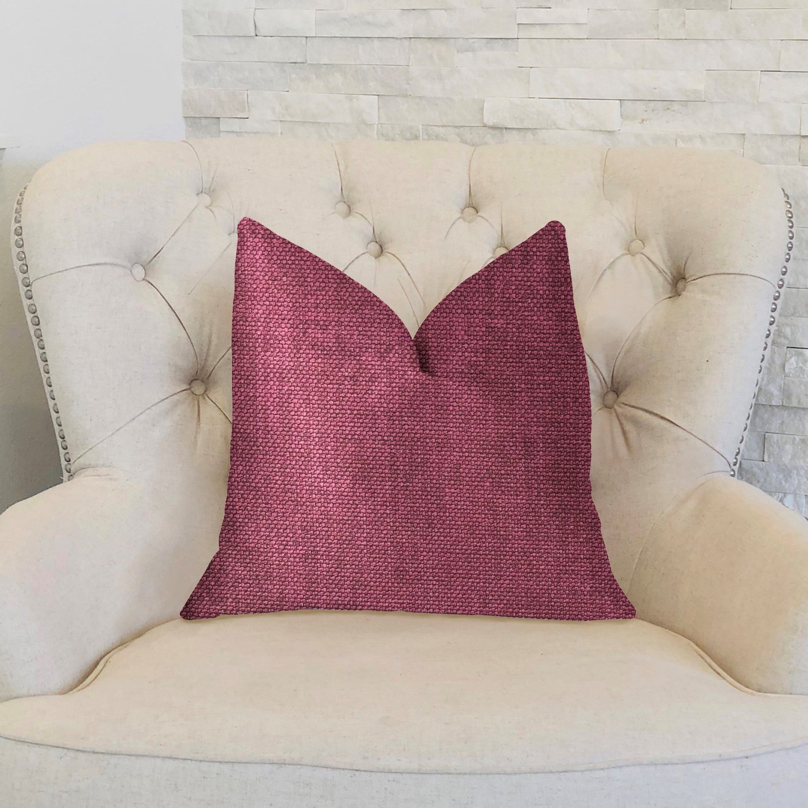 Plumptious Purple Luxury Throw Pillow-1