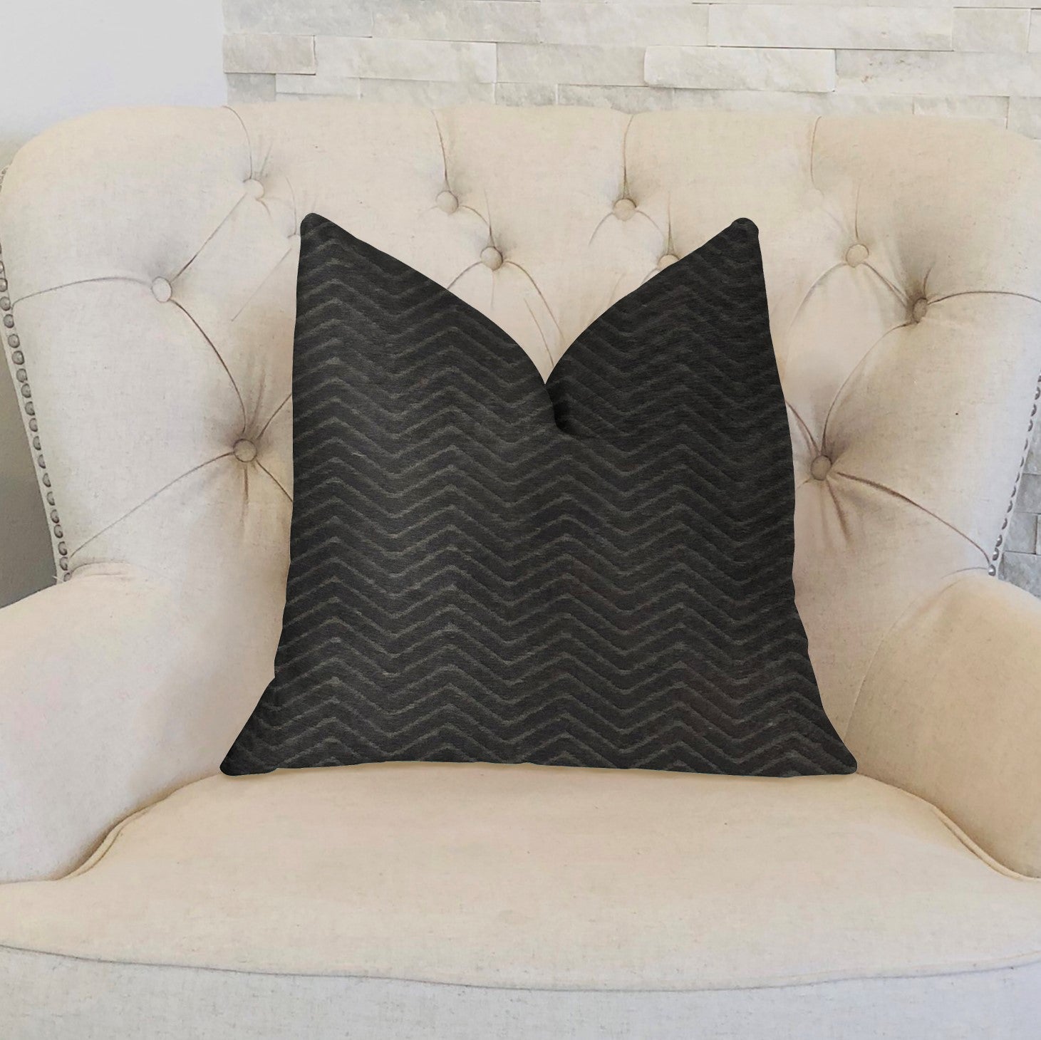 Black Panther Black Luxury Throw Pillow-1