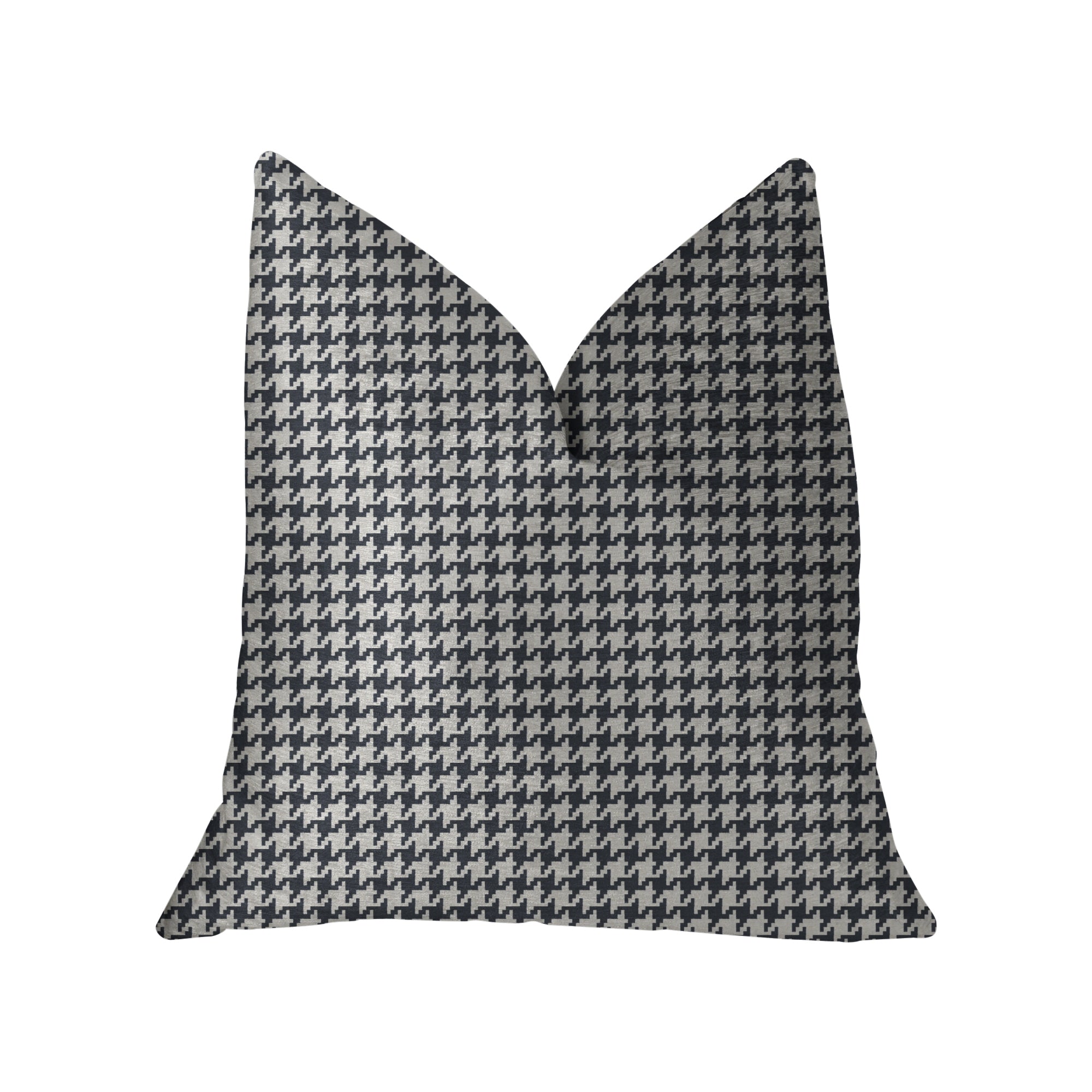 Element Black and White Luxury Throw Pillow-0