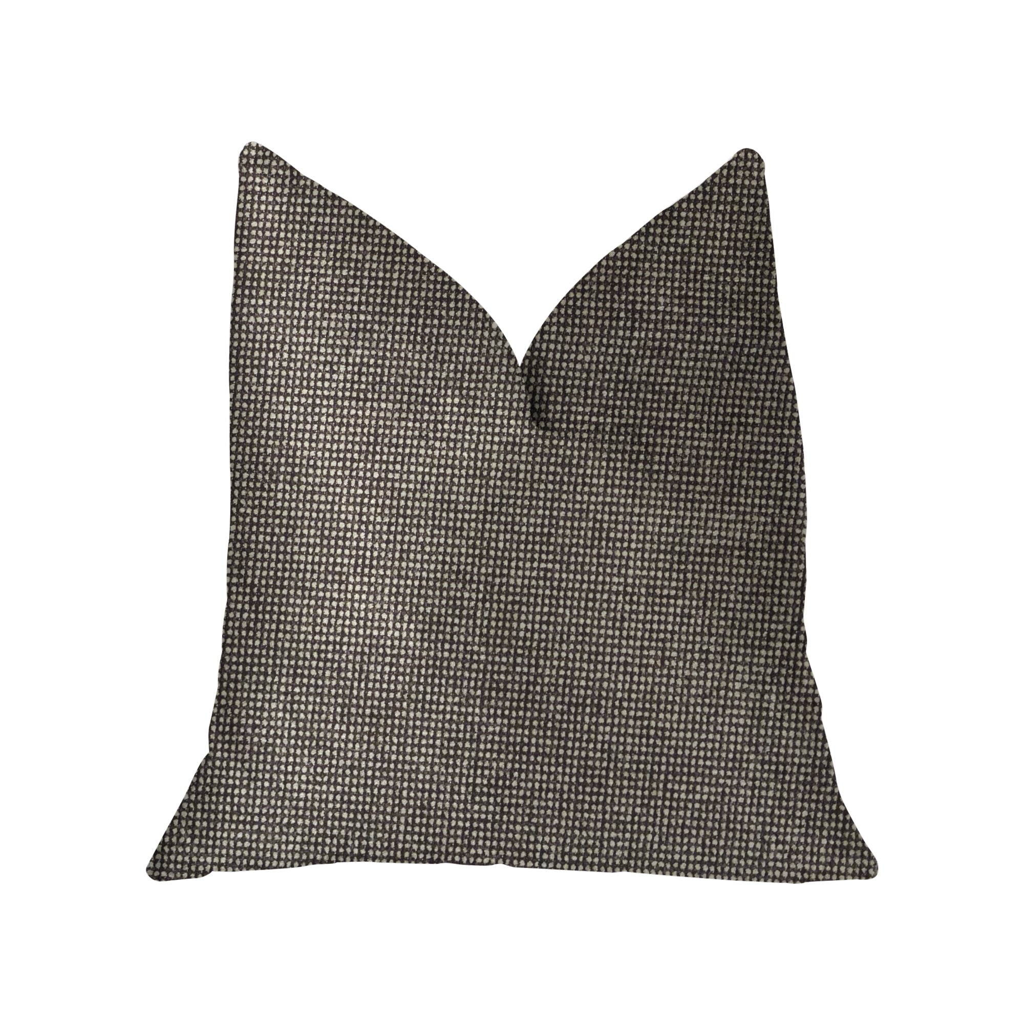 Abigail  Charcoal Luxury Throw Pillow-0