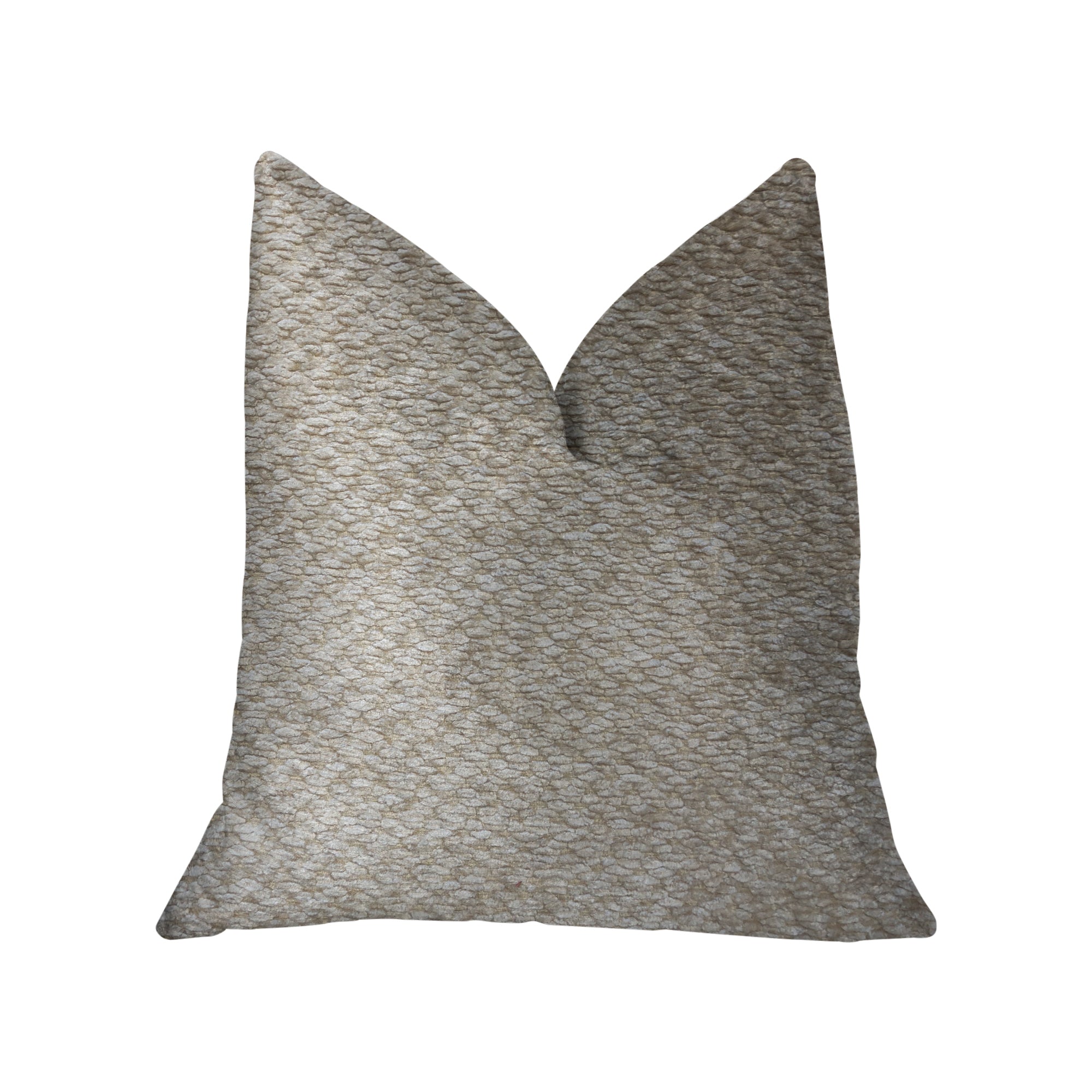 Crème Brulee Beige Luxury Throw Pillow-0