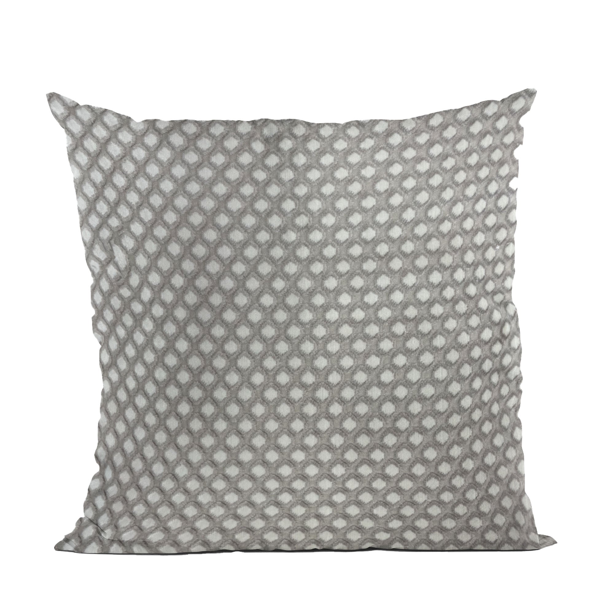 Diamant Beige and Brown Luxury Throw Pillow-0