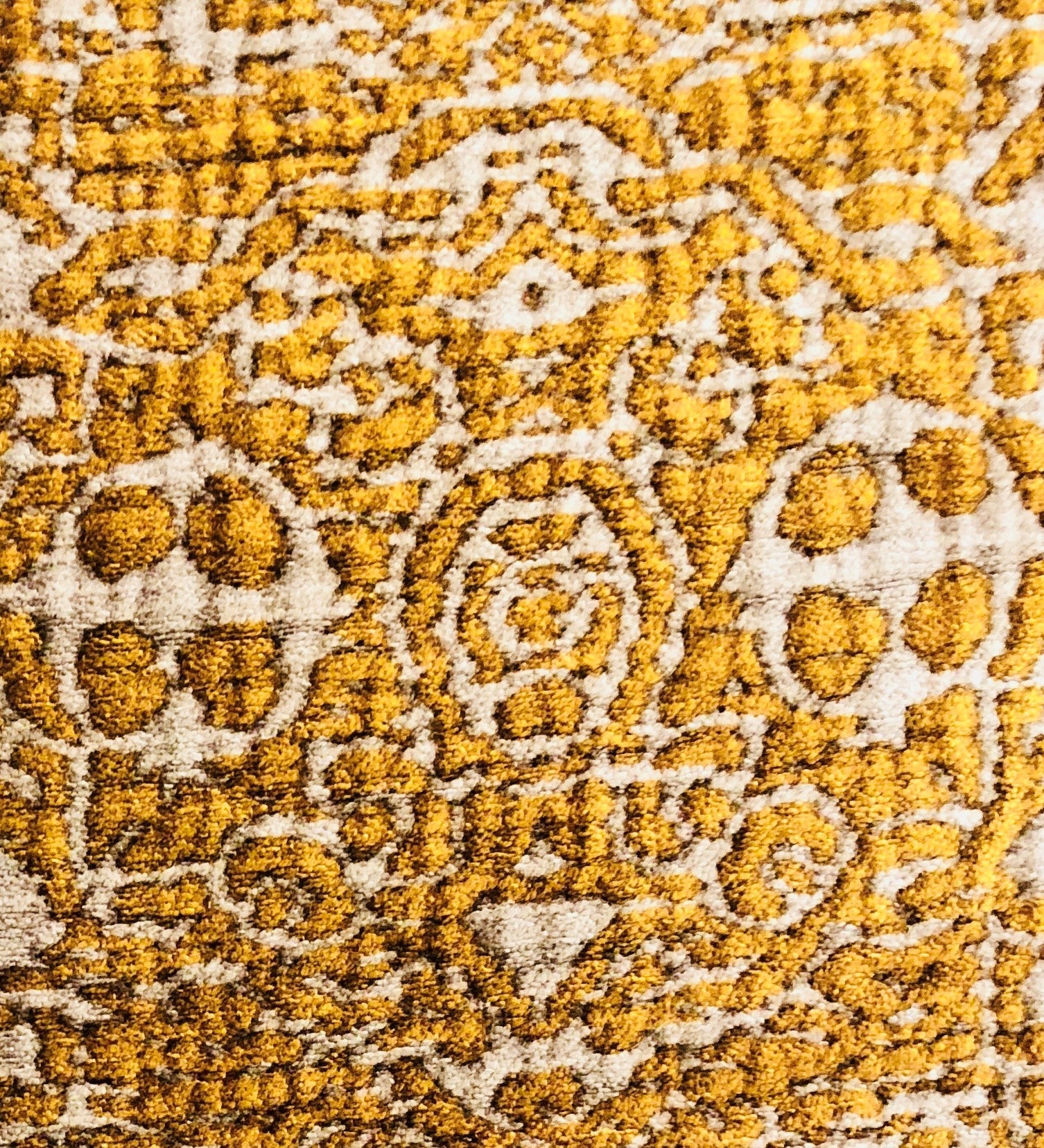 Golden Cosmo Textured Luxury Throw Pillow-2