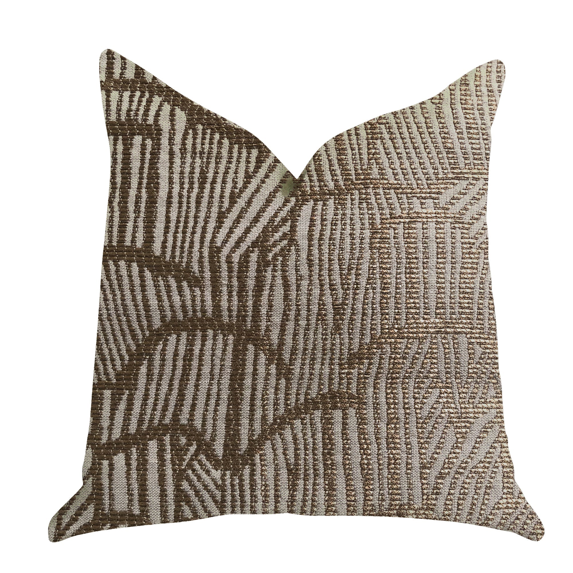 Metallic Bronze  Luxury Throw Pillow-0