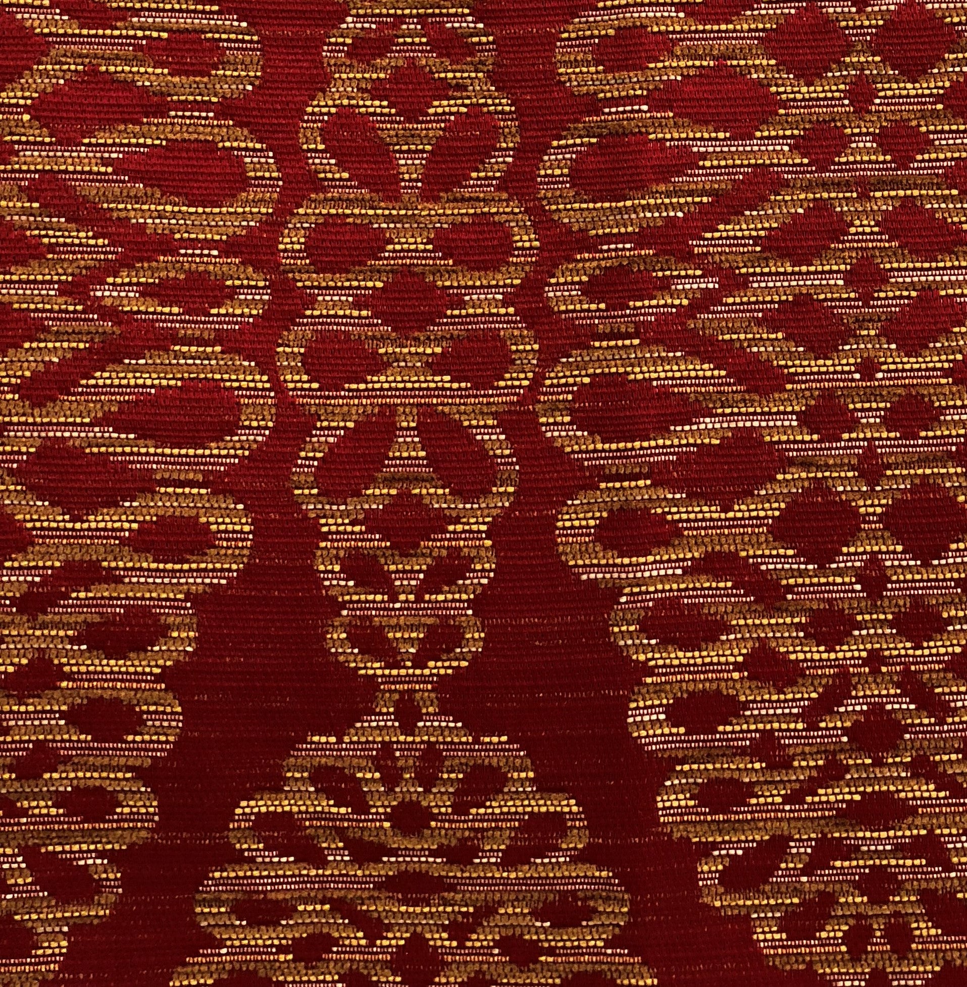 Sweet Henna Luxury Throw Pillow in Red and Gold-2