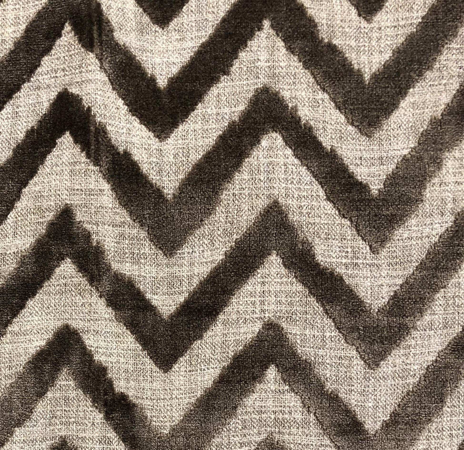 Oblique Zigzag Luxury Throw Pillow in Beige Tones-2