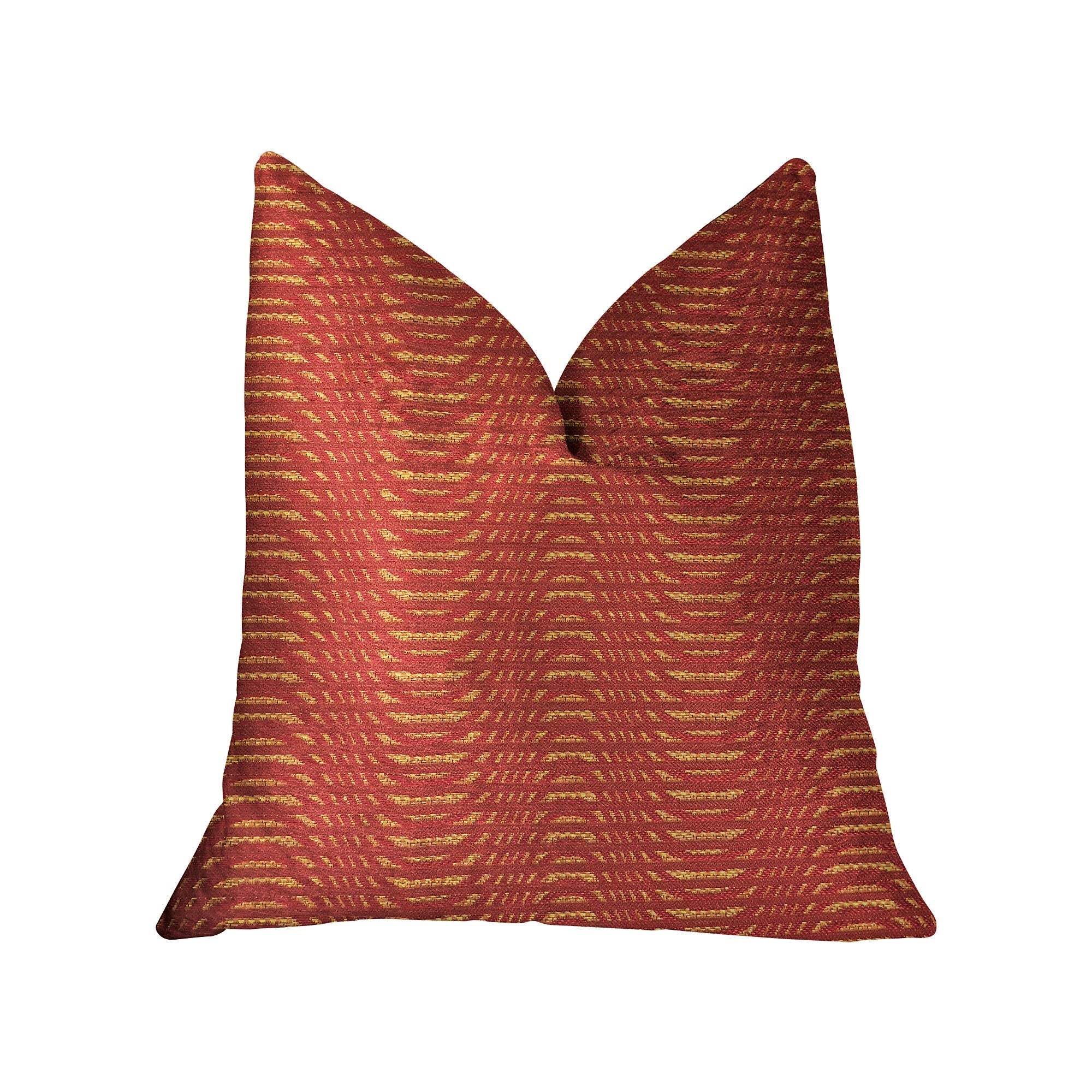 New Earth Ripple Red Luxury Throw Pillow-0