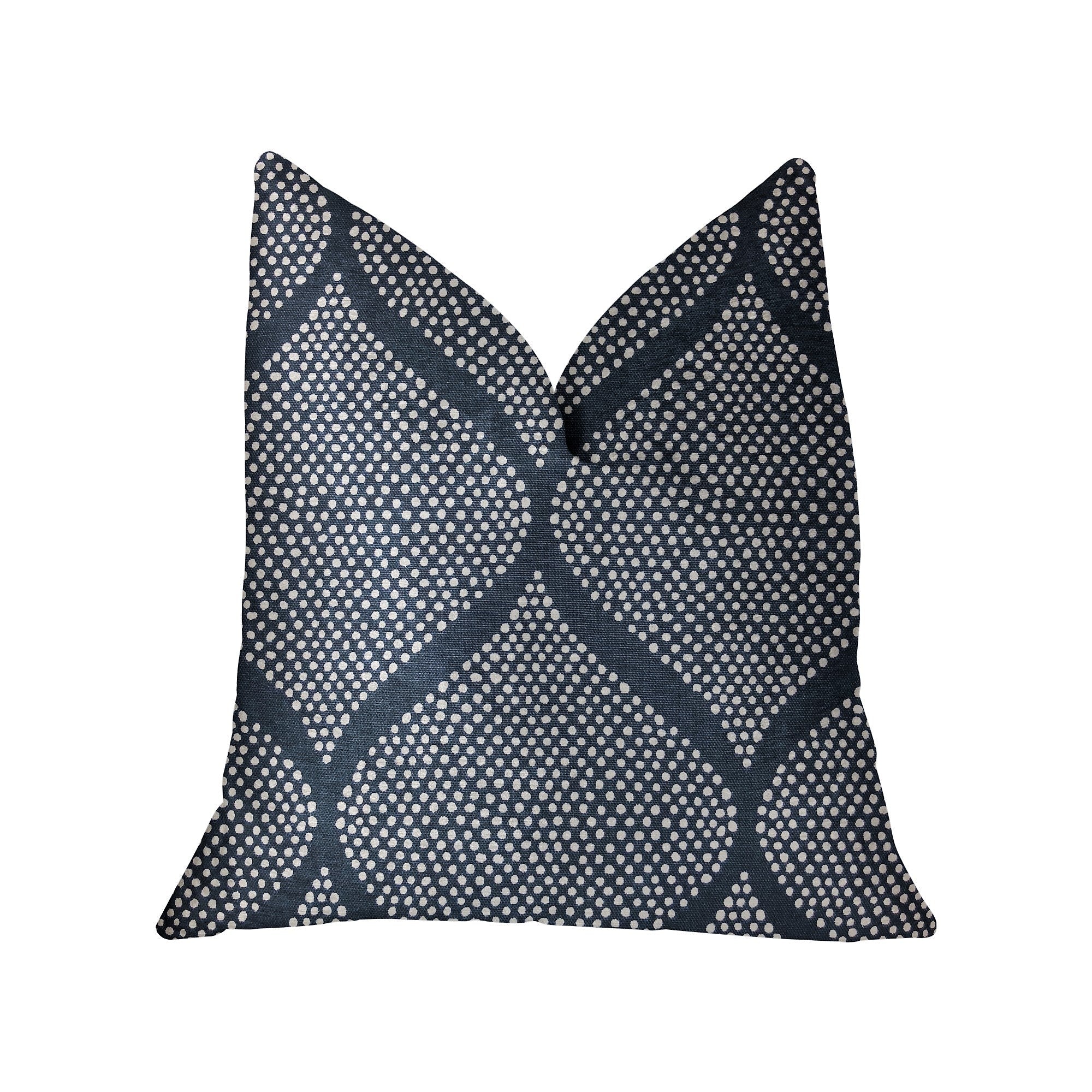 Pitaya Blue and White Luxury Throw Pillow-0