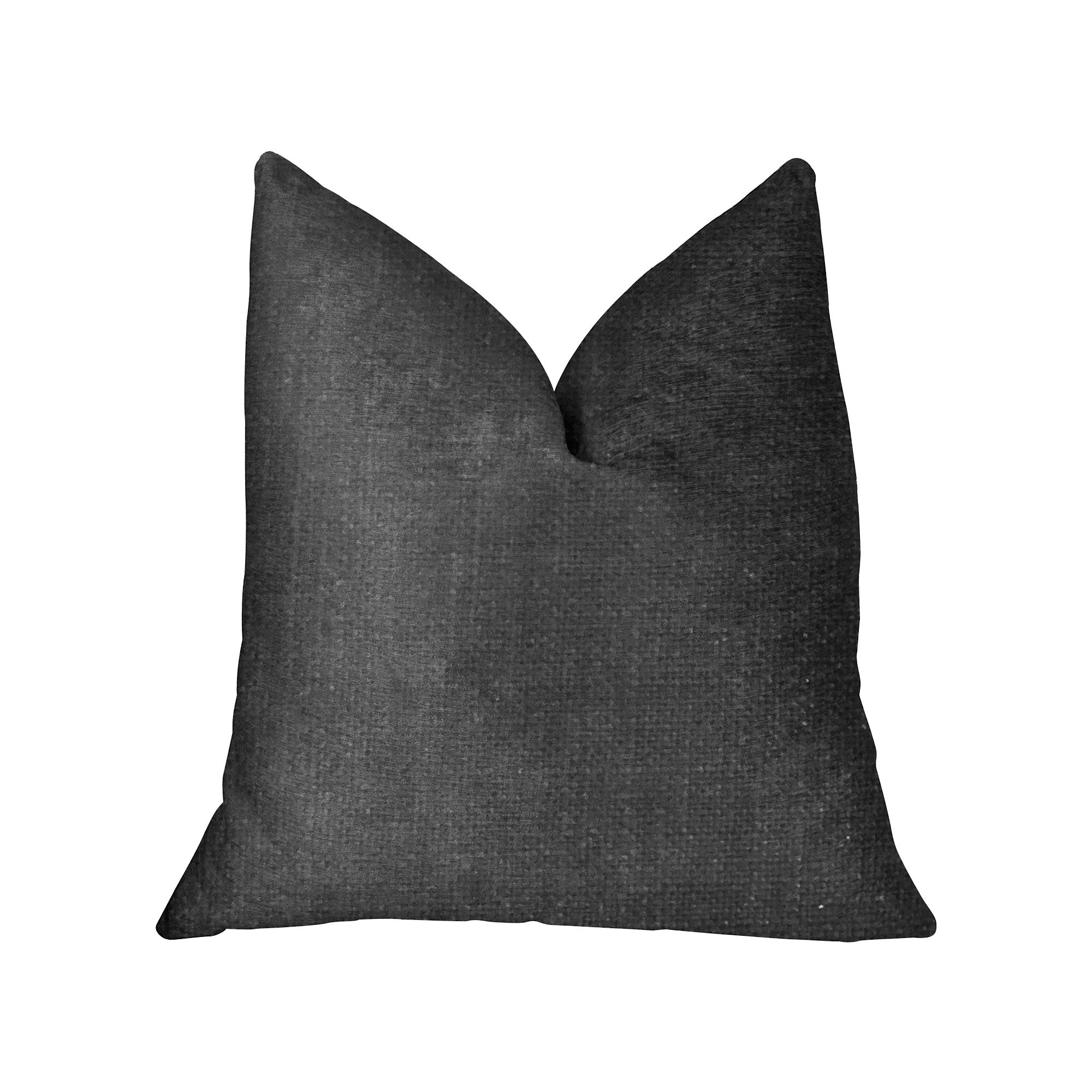 Luna Black Luxury Throw Pillow-0