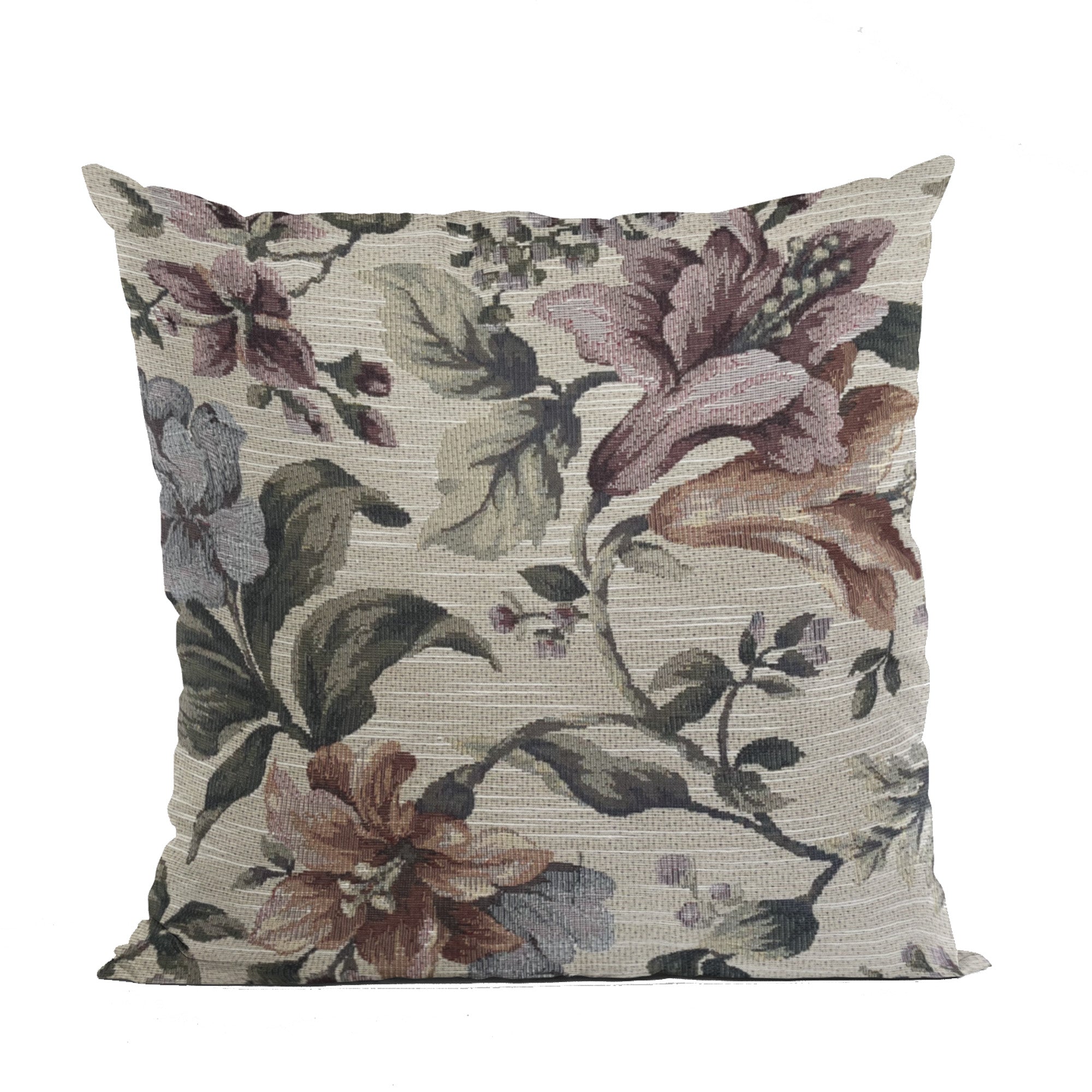 Harmony Meadows  Multicolor Luxury Throw Pillow-0