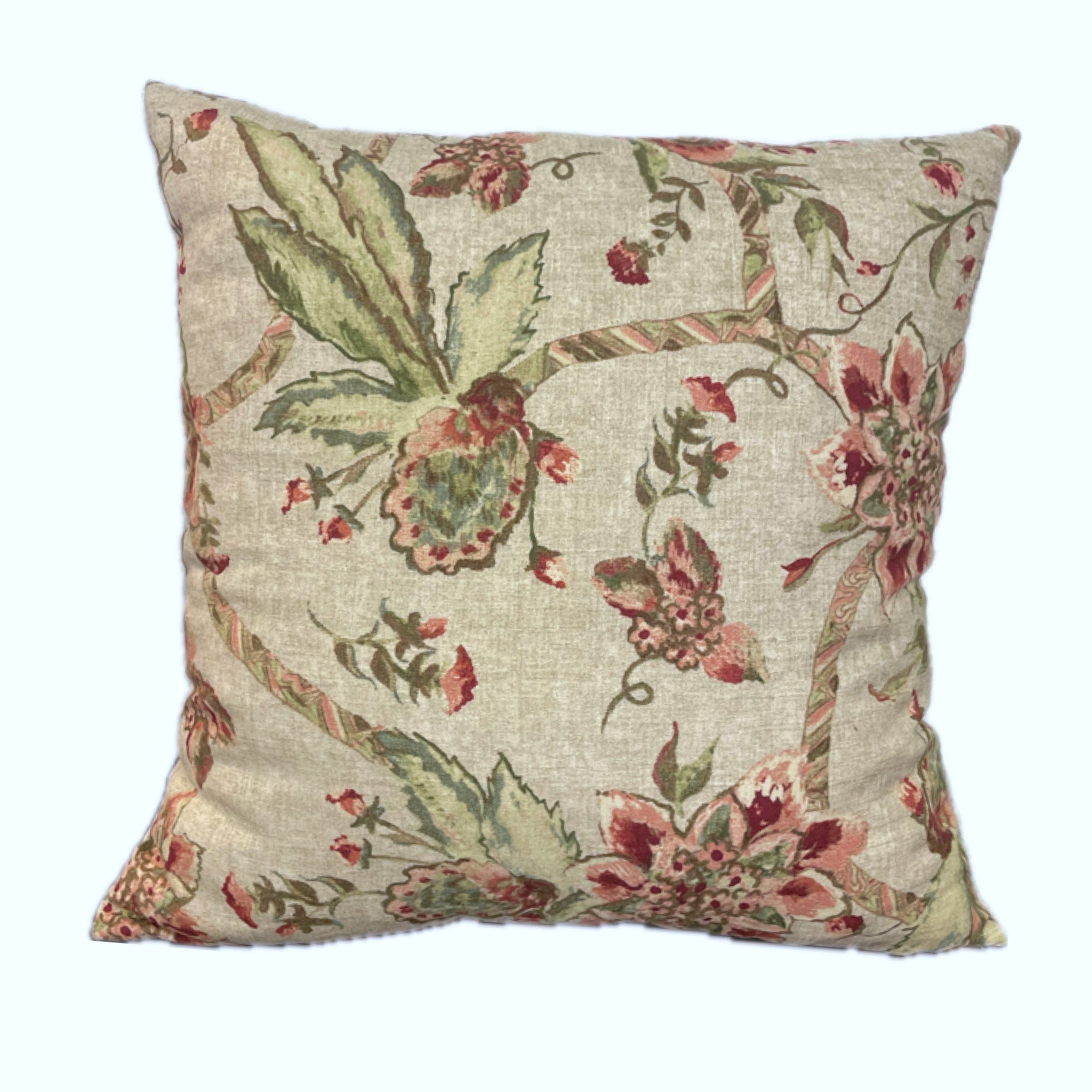 Garden Secrets Multicolor Luxury Throw Pillow-0