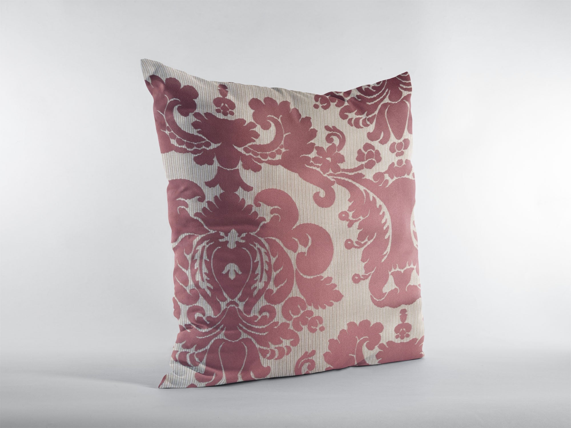 Sacred Shield Red and Beige Luxury Throw Pillow-3