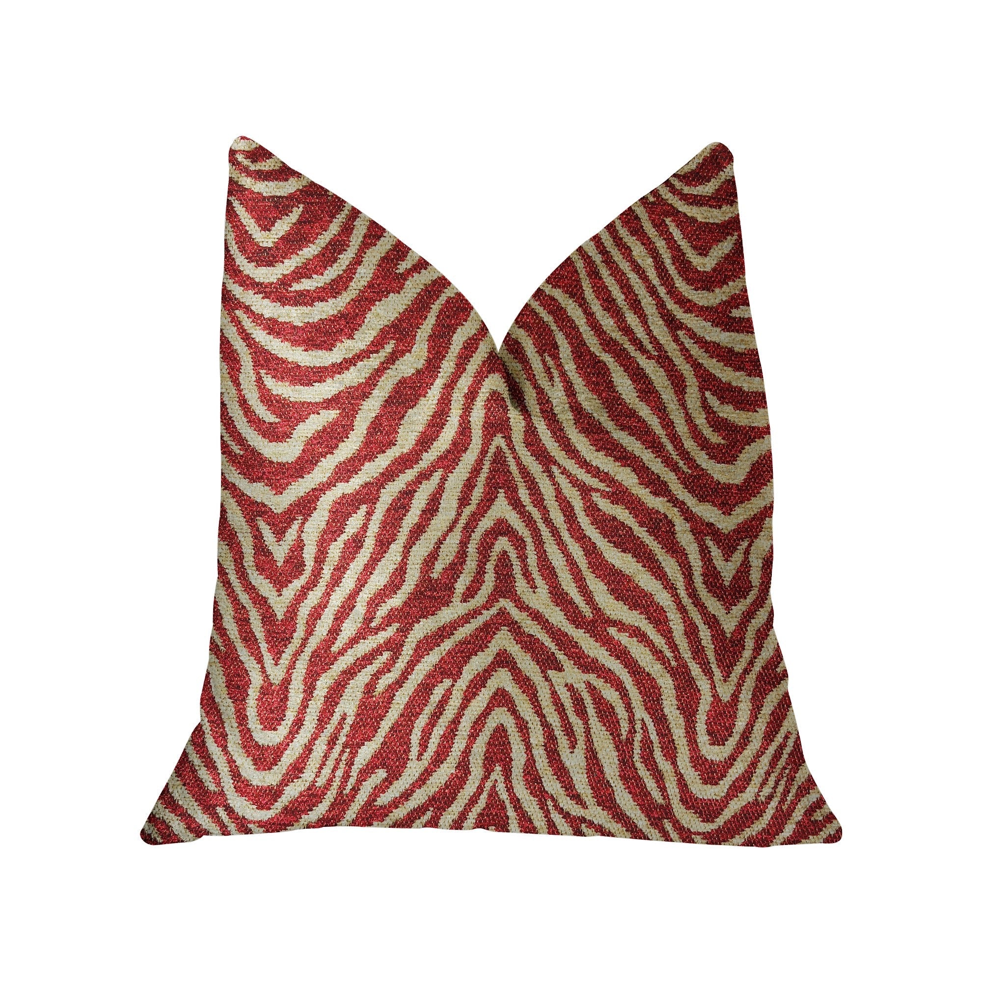 Oasis Waves Red Luxury Throw Pillow-0