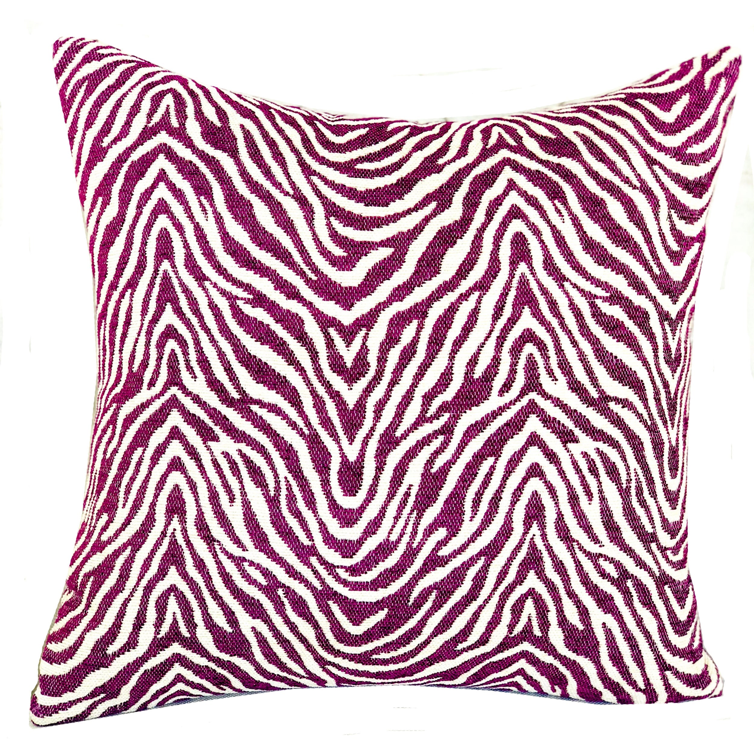 Oasis Waves Purple and Beige Luxury Throw Pillow-0