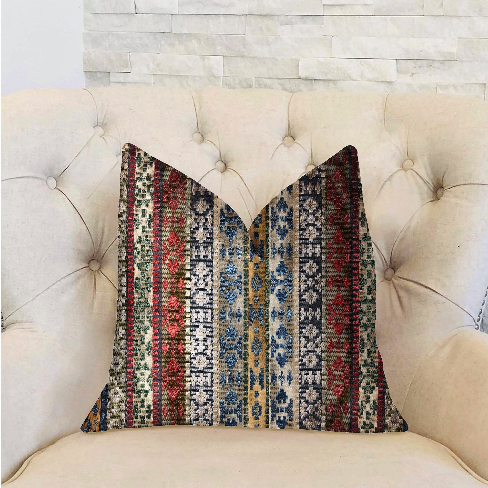 Arrowhead Canal Multicolor Luxury Throw Pillow-1