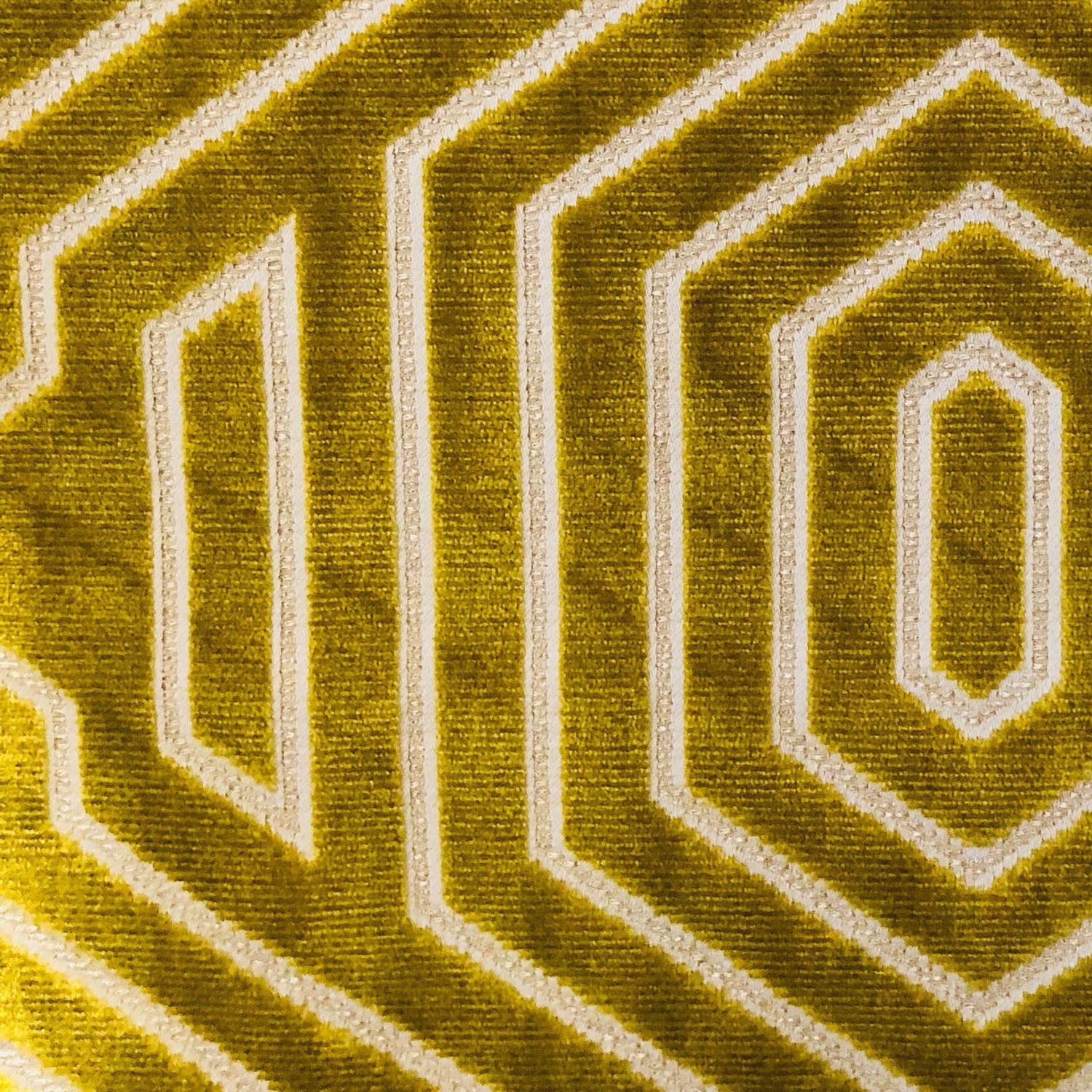 Goldenrod Velvet Gold Geometric Luxury Throw Pillow-2