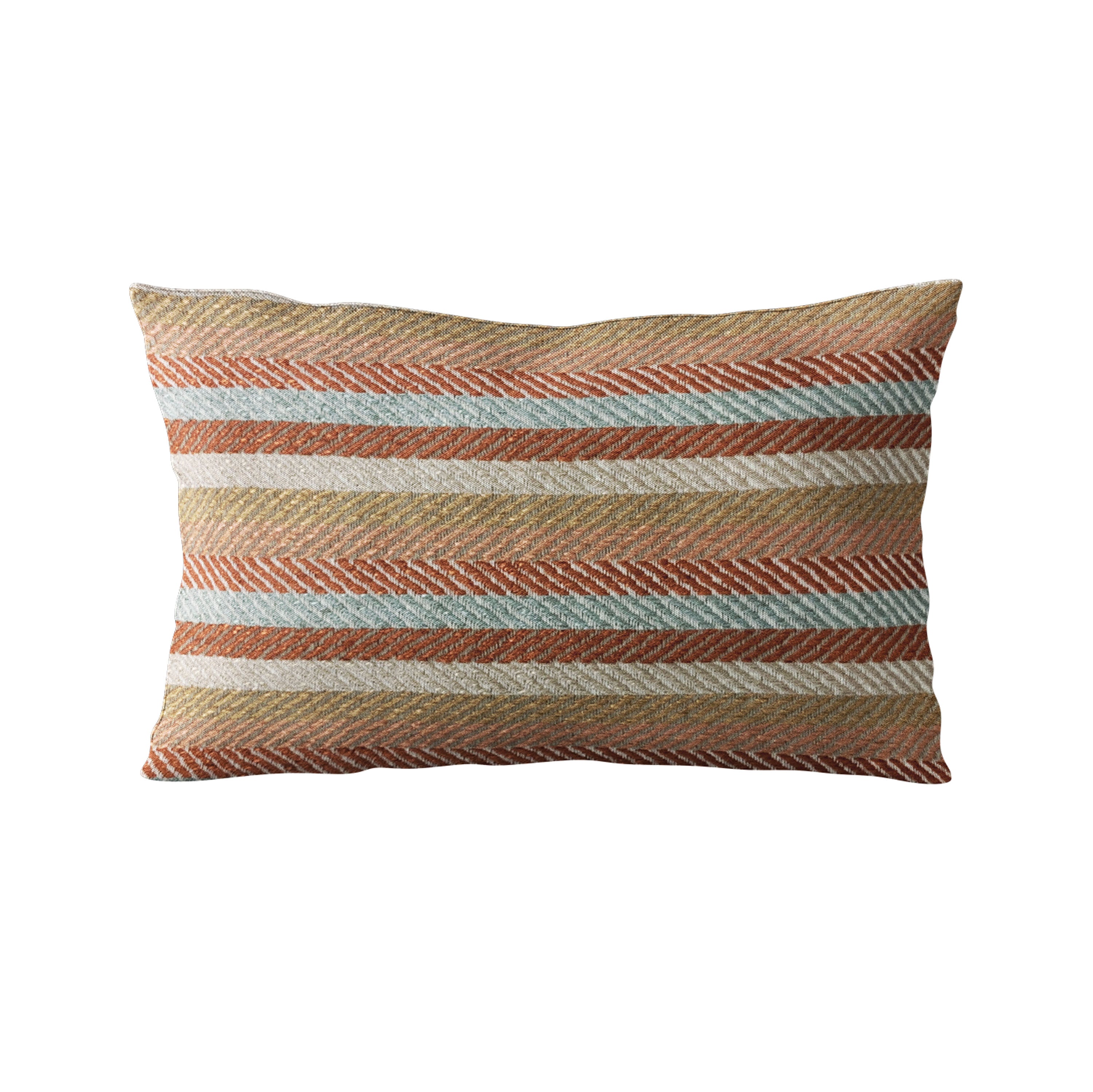 Plutus Brown Tracks Stripe Luxury Throw Pillow-4