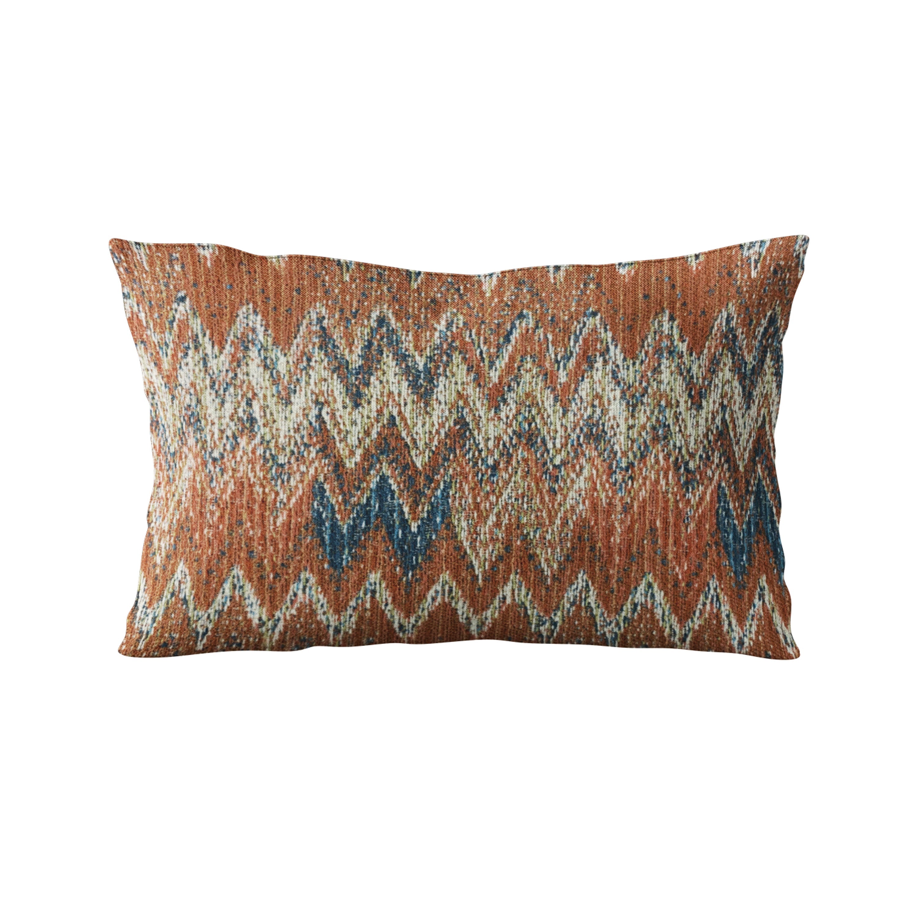 Plutus Multi-Color Wave Chevron Luxury Throw Pillow-4