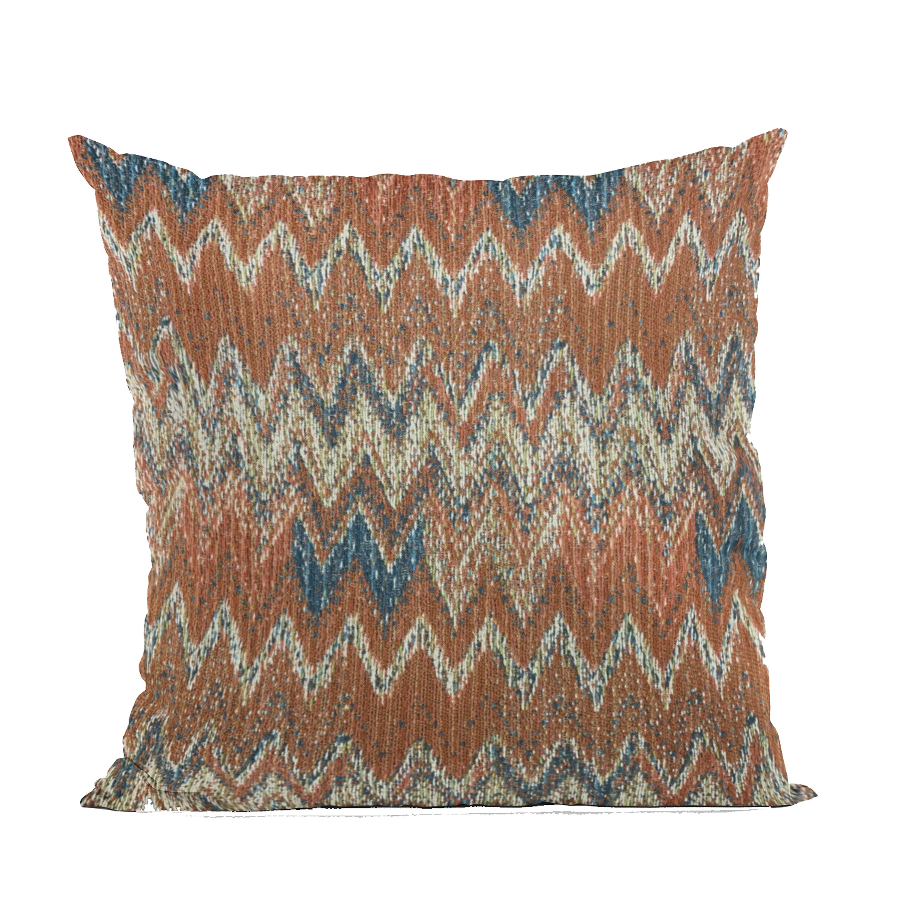 Plutus Multi-Color Wave Chevron Luxury Throw Pillow-0