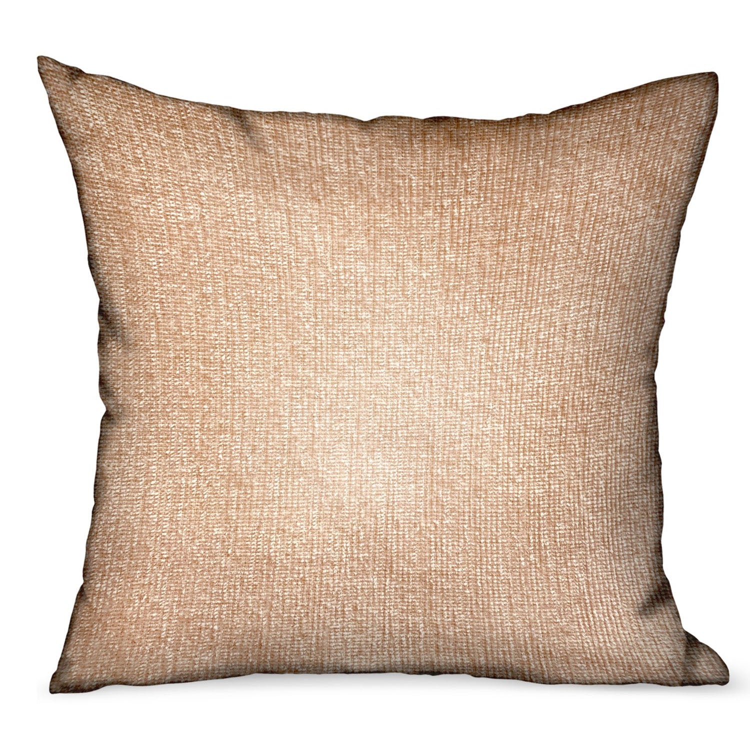 Lush Sepia Off White Solid Luxury Outdoor/Indoor Throw Pillow-0