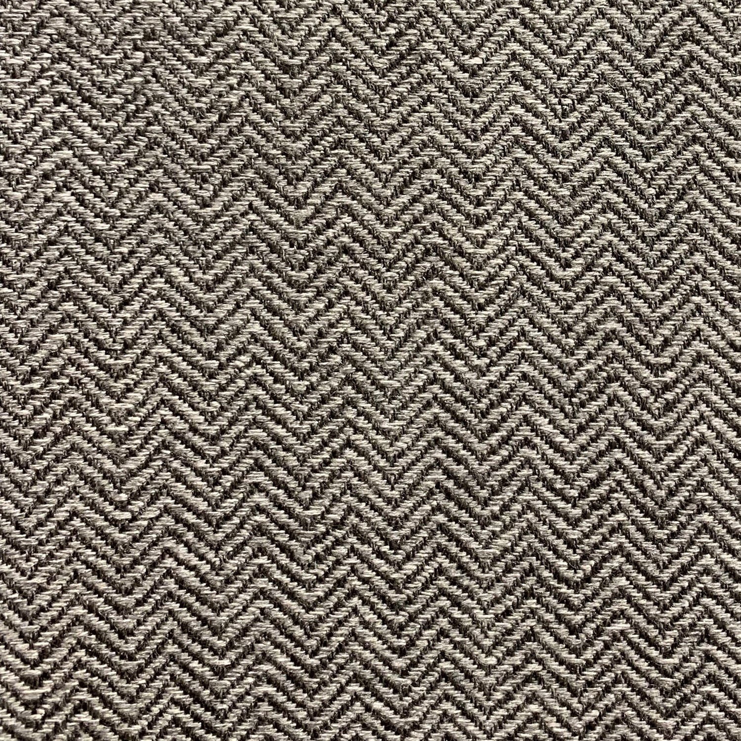 Jagged Ash Gray Chevron Luxury Outdoor/Indoor Throw Pillow-2