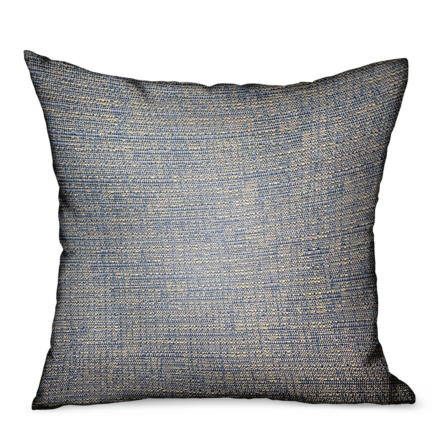 Oxford Blaze Blue Solid Luxury Outdoor/Indoor Throw Pillow-0