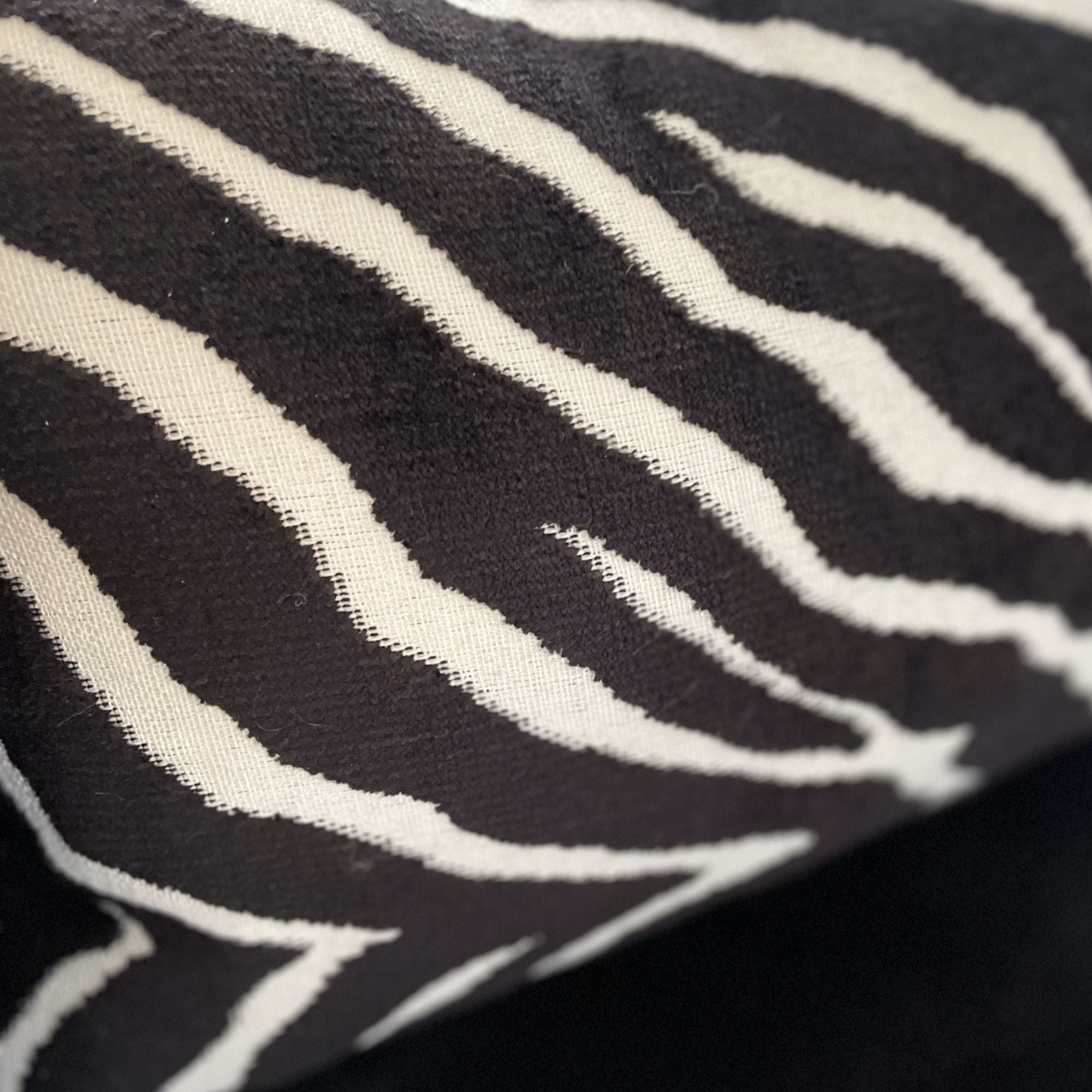 Raven Palm Black Geometric Luxury Outdoor/Indoor Throw Pillow-2