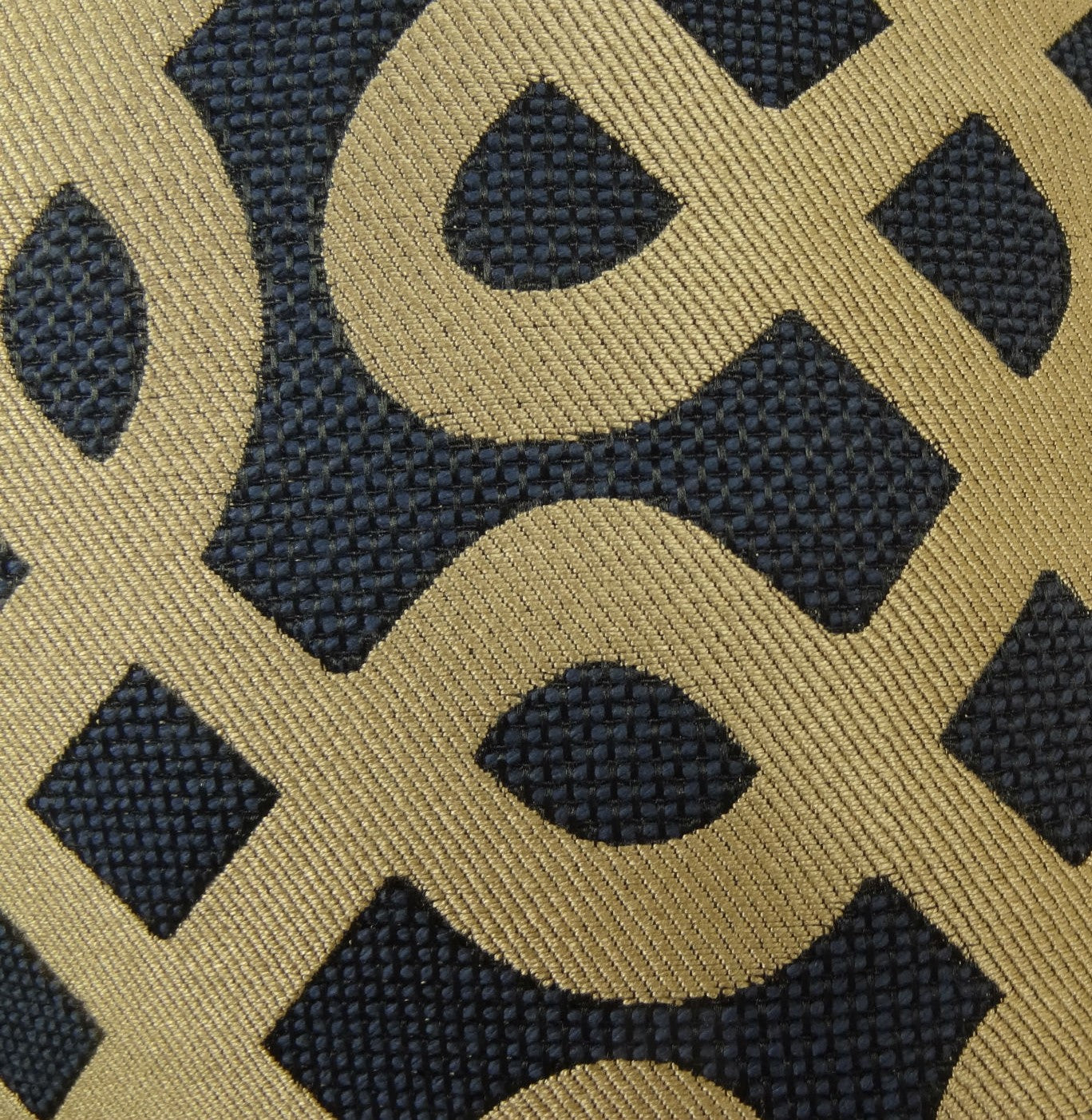 Golden Maze Black and Gold Handmade Luxury Pillow-2