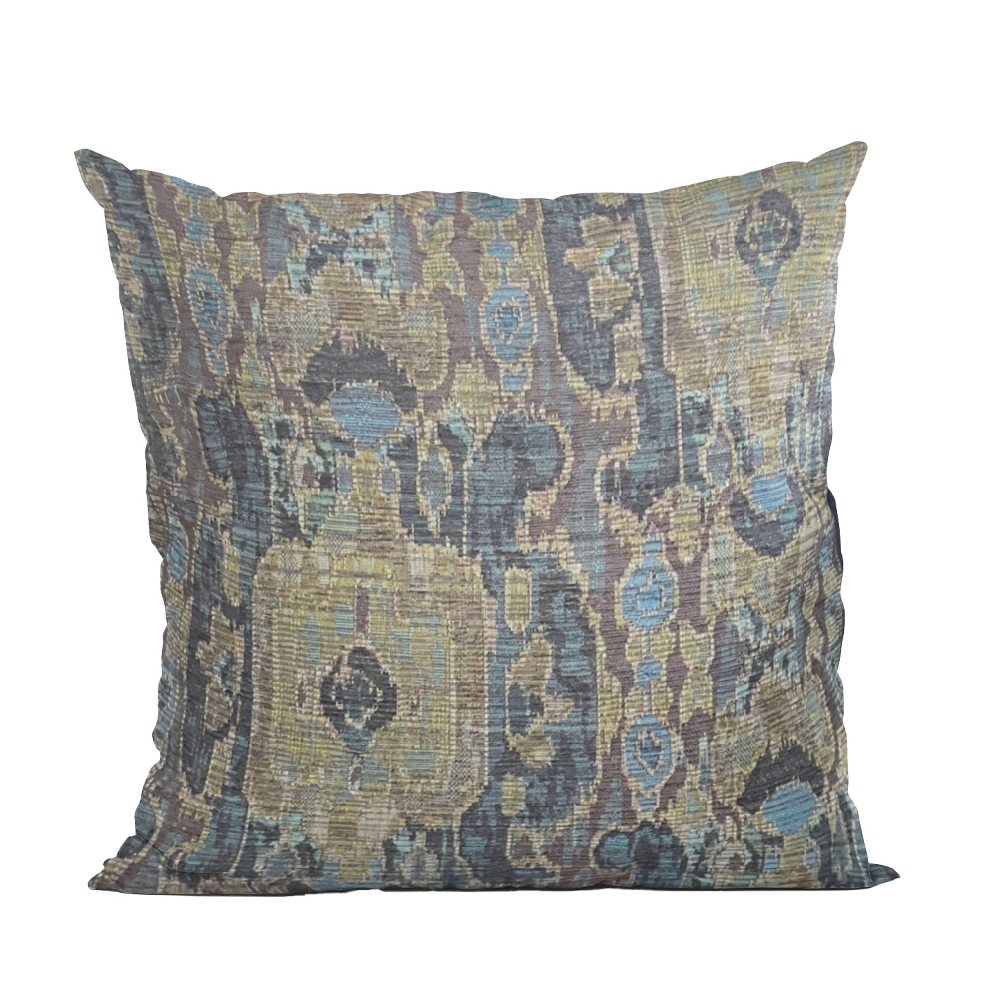 Sonoma Canyon Green Navy and Blue Handmade Luxury Pillow-0