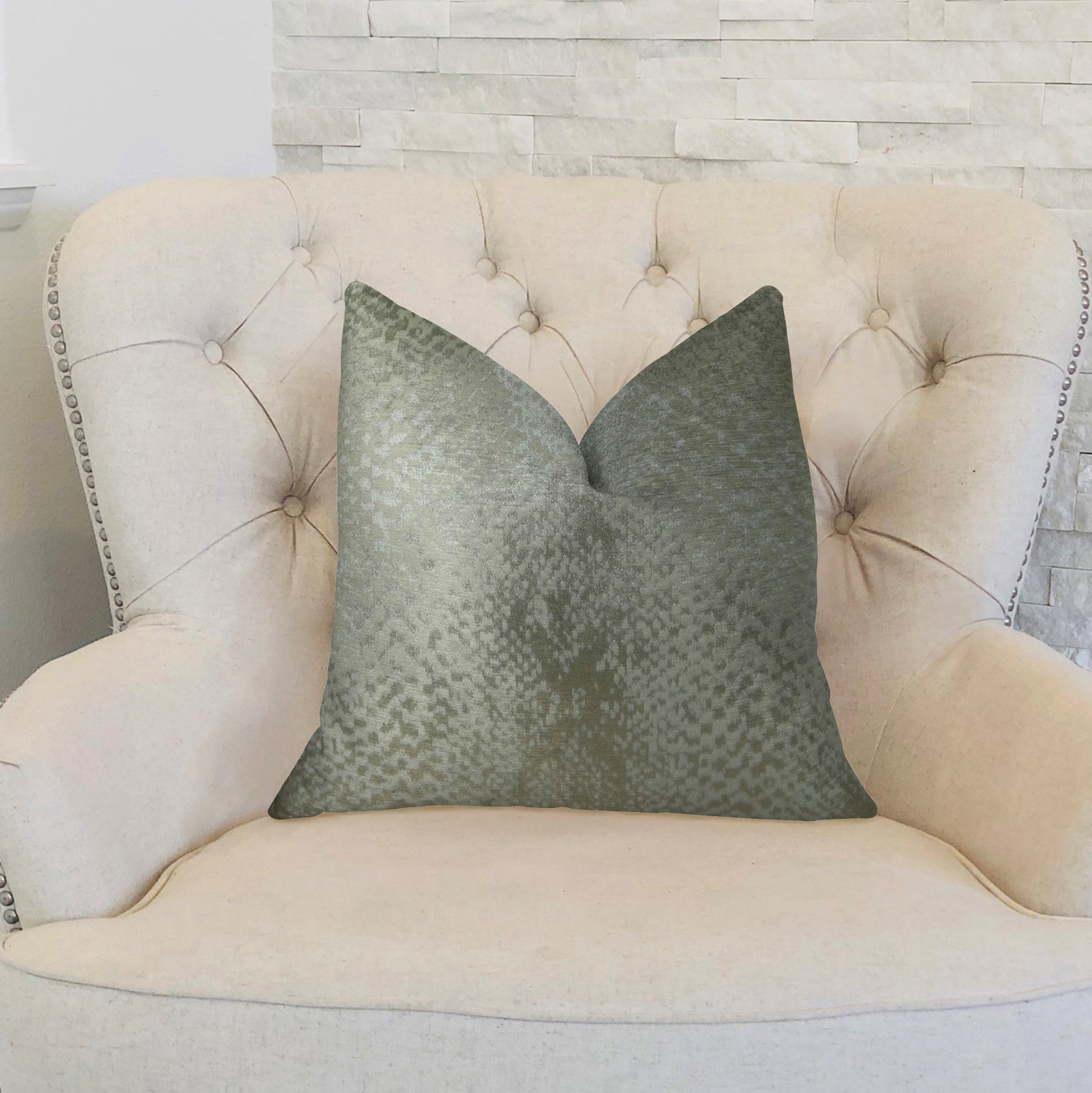 Venetian Silver Handmade Luxury Pillow-1