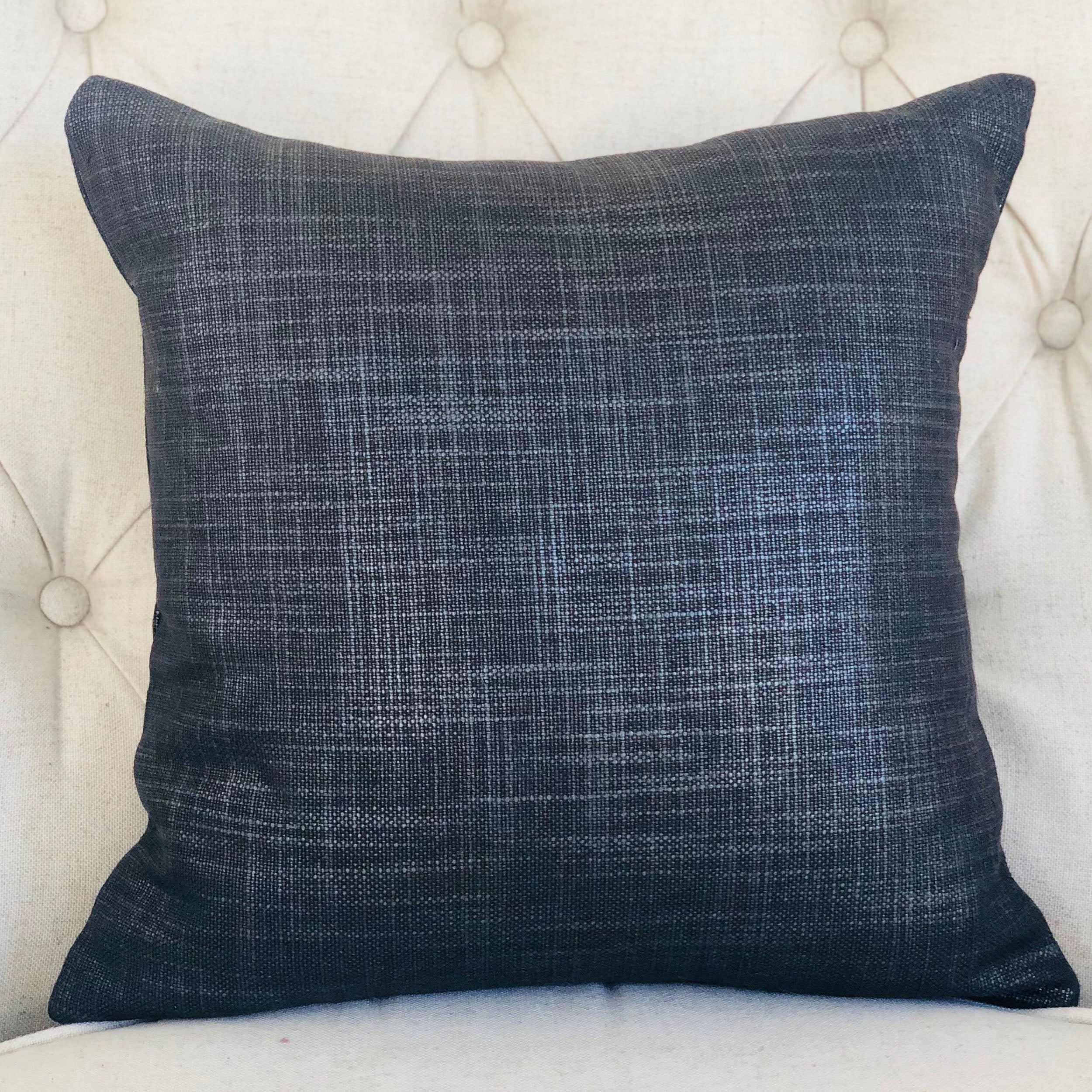 Ashland Glazed Gray Handmade Luxury Pillow-1