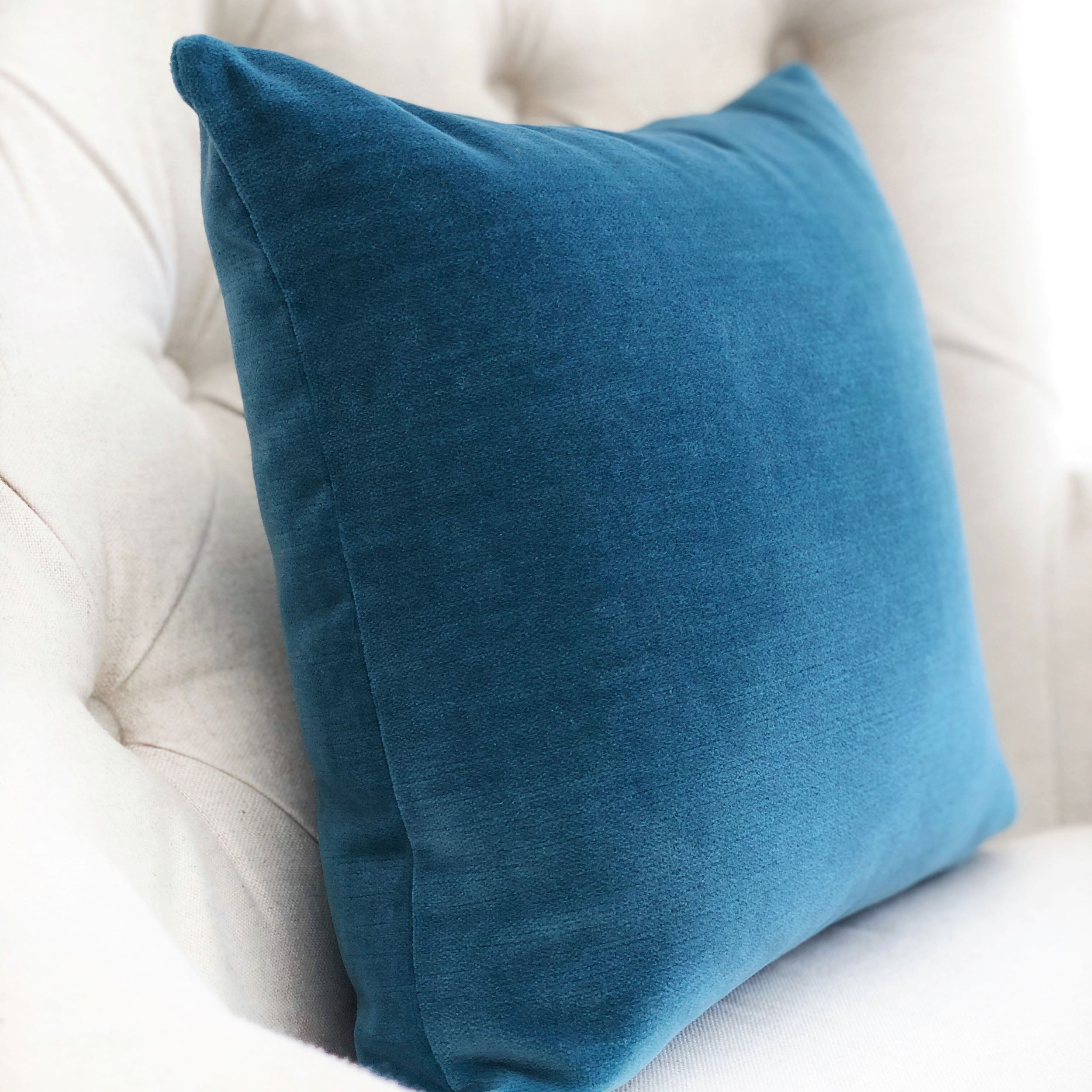 Aqua Dulce Teal Handmade Luxury Pillow-2