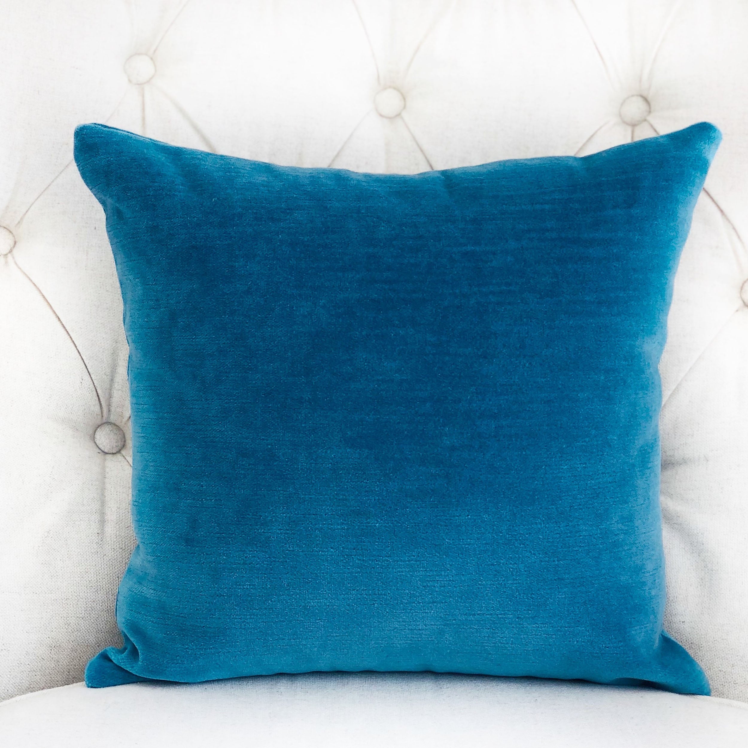 Aqua Dulce Teal Handmade Luxury Pillow-1