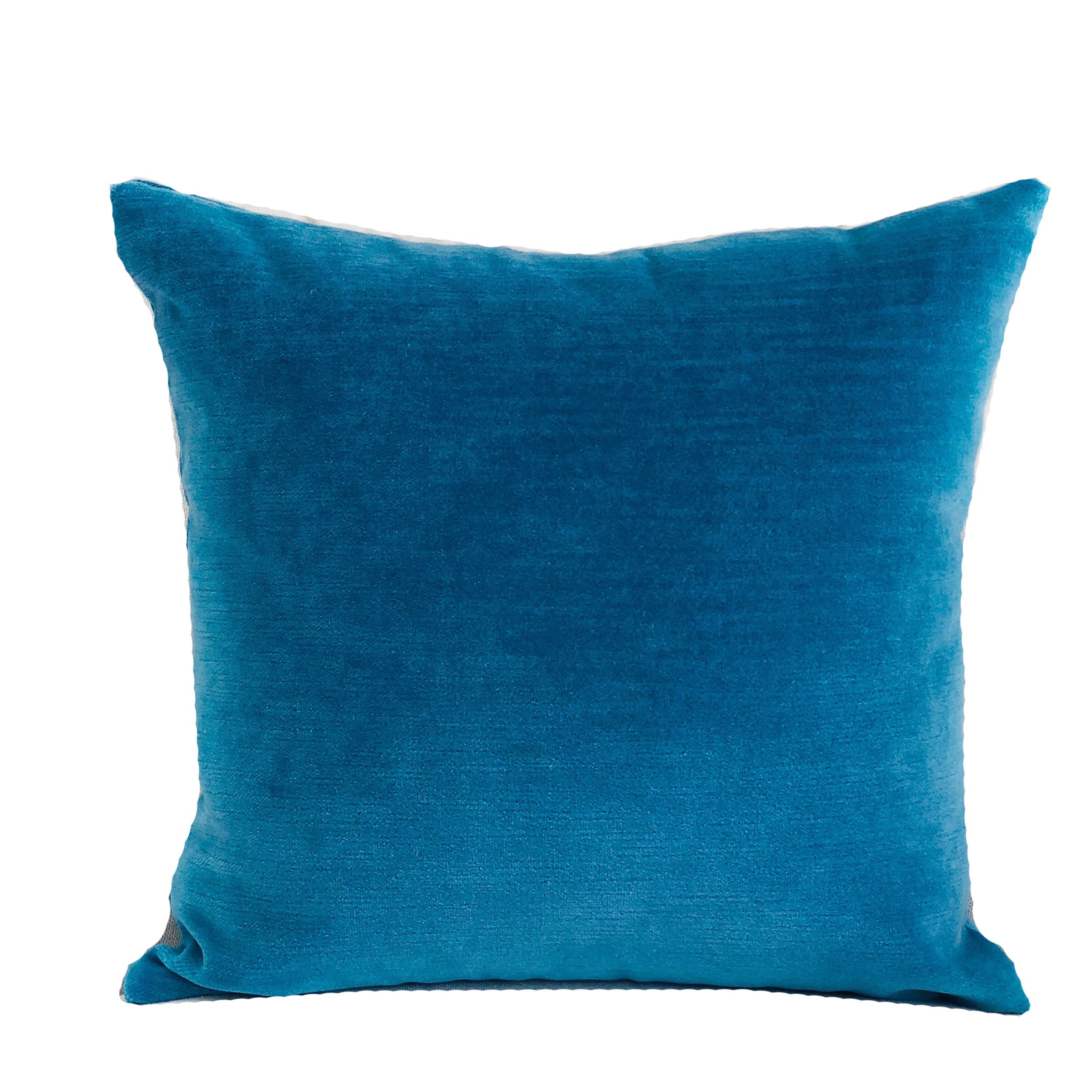 Aqua Dulce Teal Handmade Luxury Pillow-0