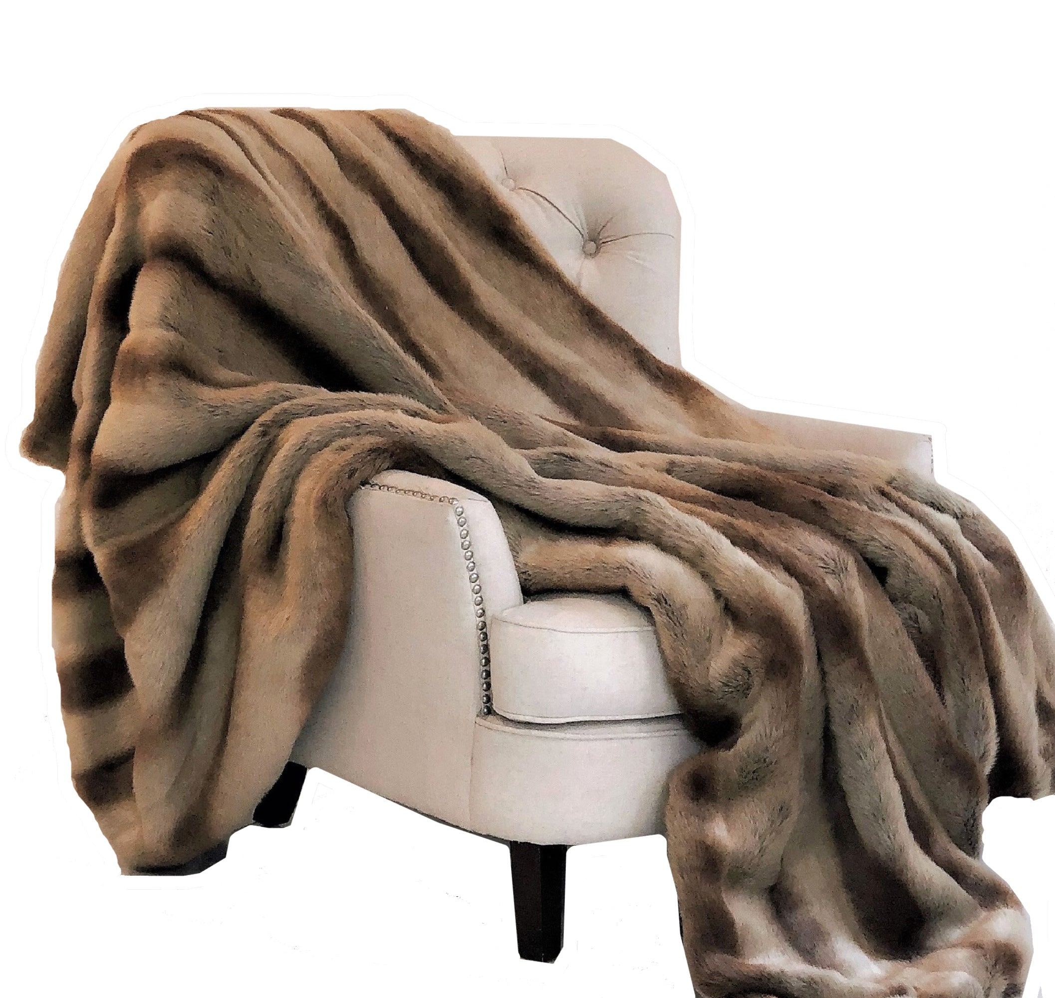 Sheared Faux Chinchilla Luxury Throw-0