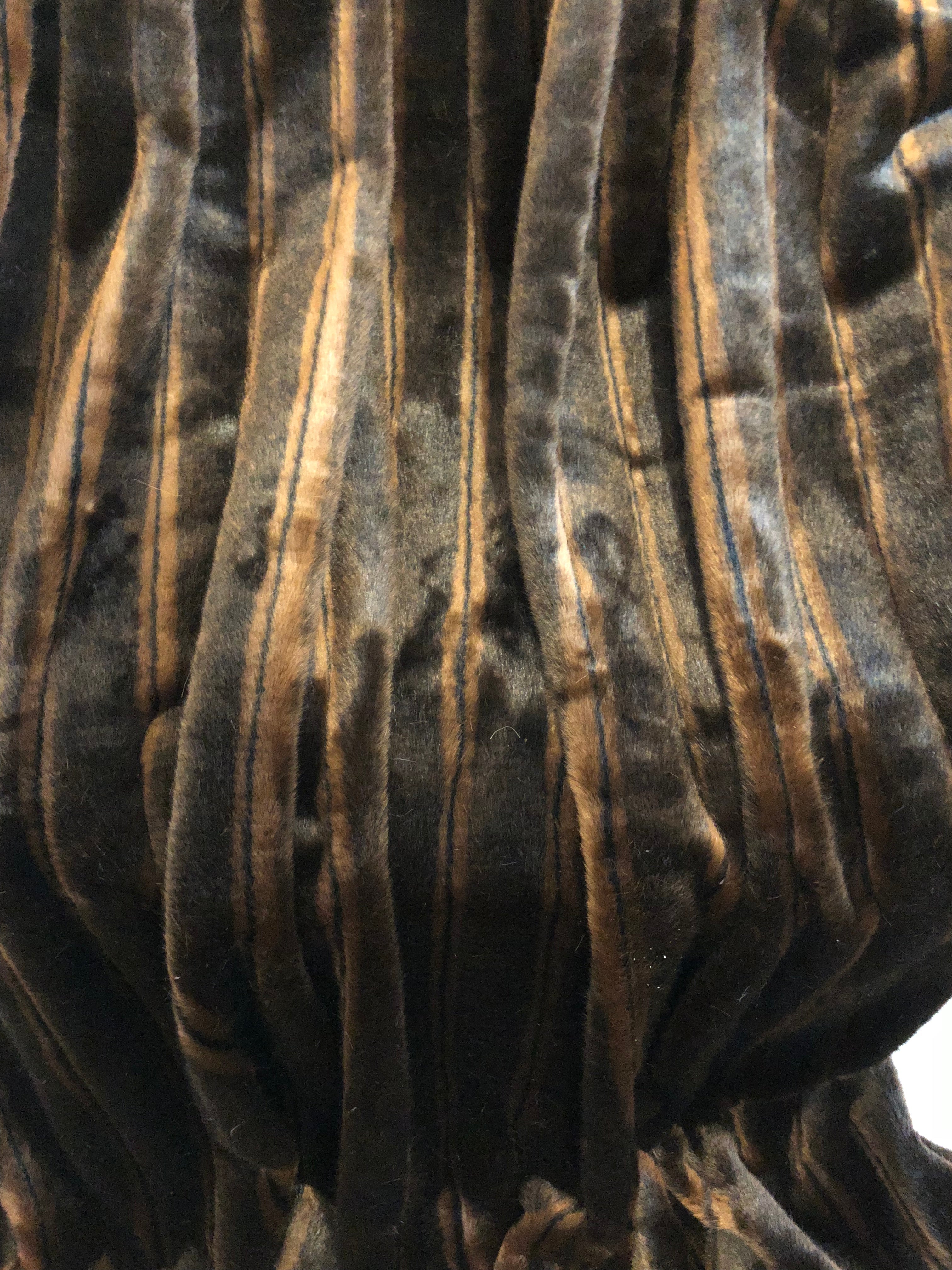 Fancy Brown Mink Handmade Luxury Throw-2