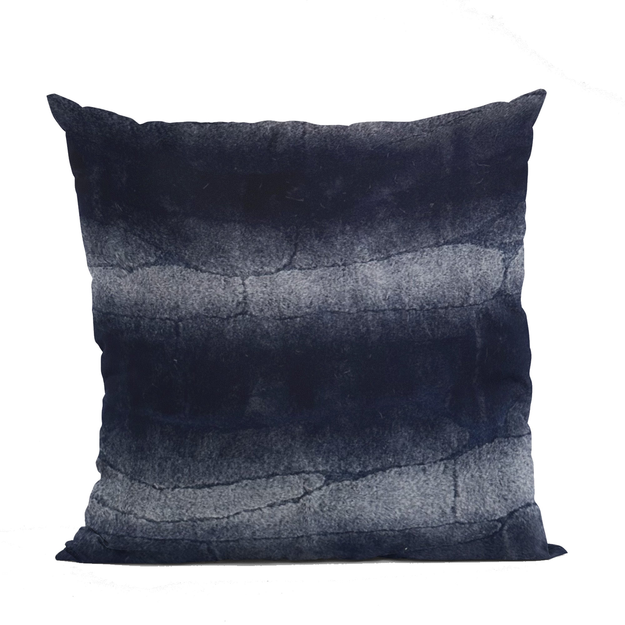 Plutus Blue Ink Furever Animal Faux Fur Luxury Throw Pillow-0