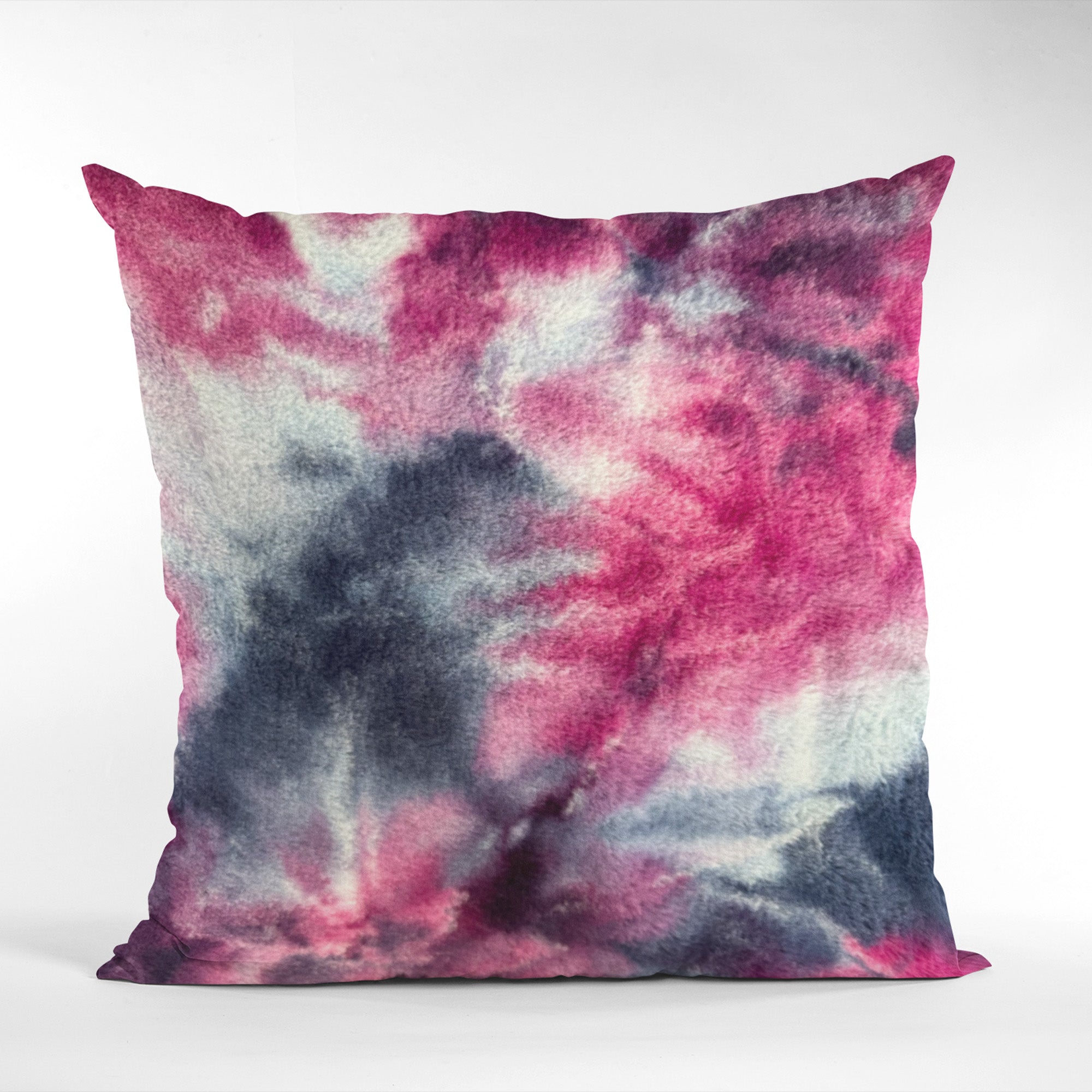 Plutus Fuchsia Purple Fureal Animal Faux Fur Luxury Throw Pillow-1