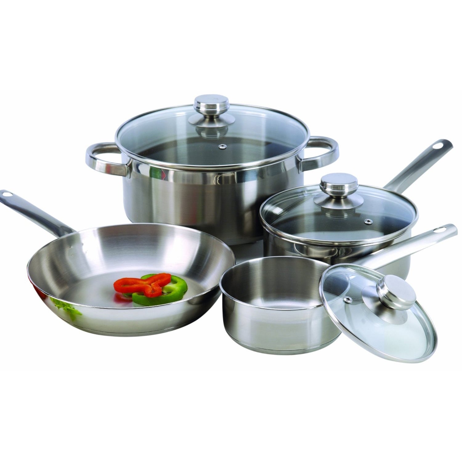 7-Piece Cookware Set Constructed in 18/10 Stainless Steel-0