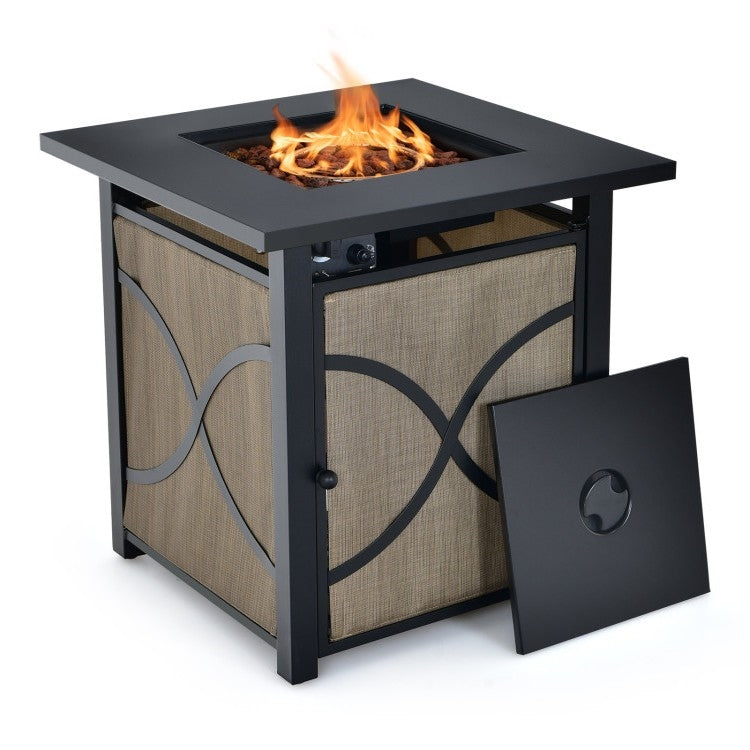 40,000 BTU Portable LP Gas Propane Fire Pit Table-0