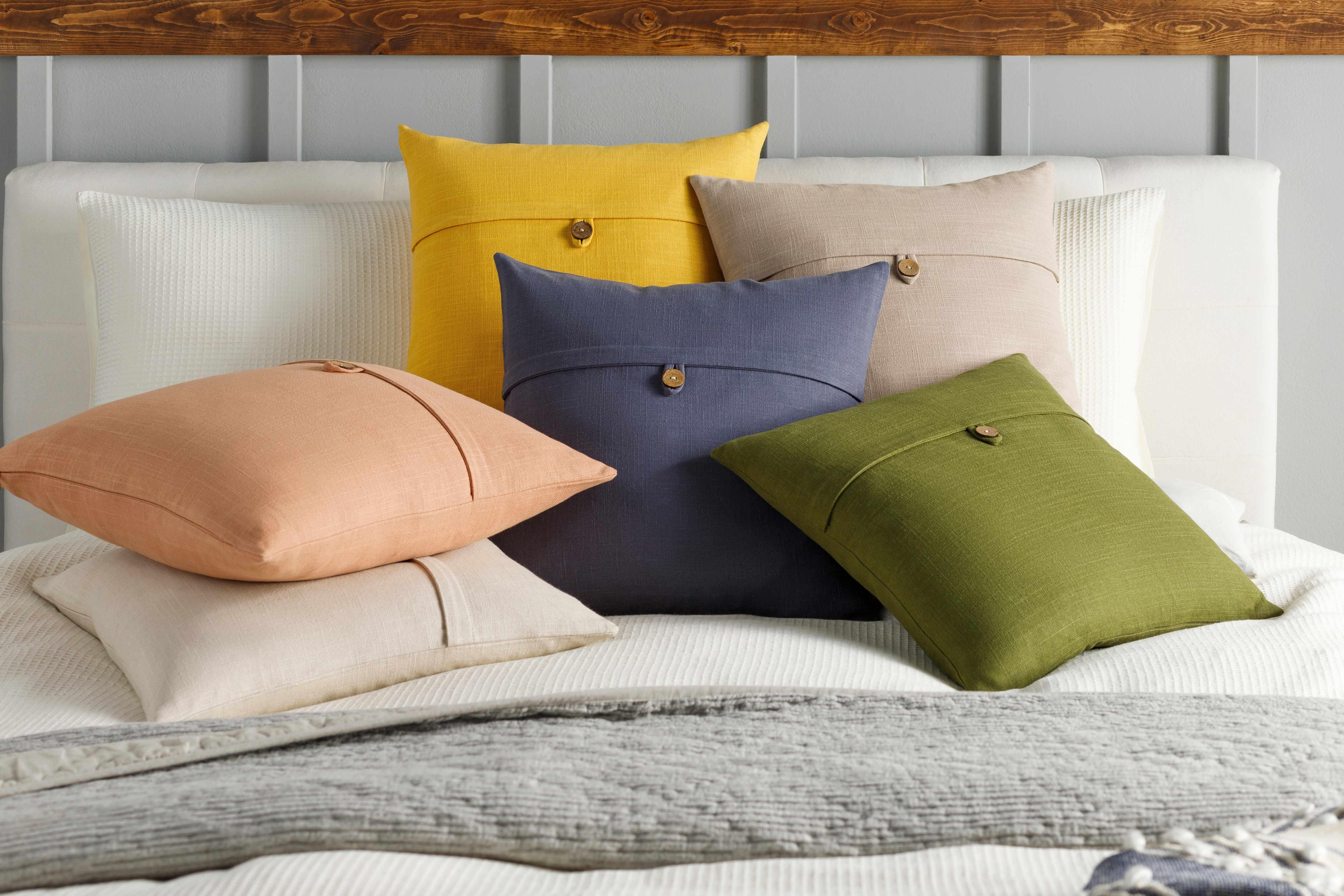 Louisville Tan Square Throw Pillow - PRHOMZ