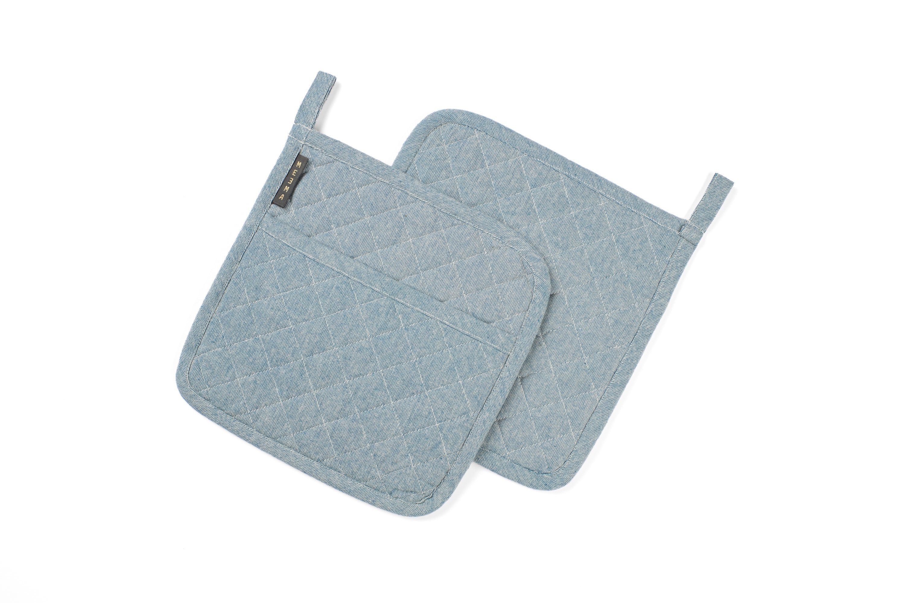 Potholders Set of 2, Cotton Pot Holders for Kitchen Heat Resistant-1