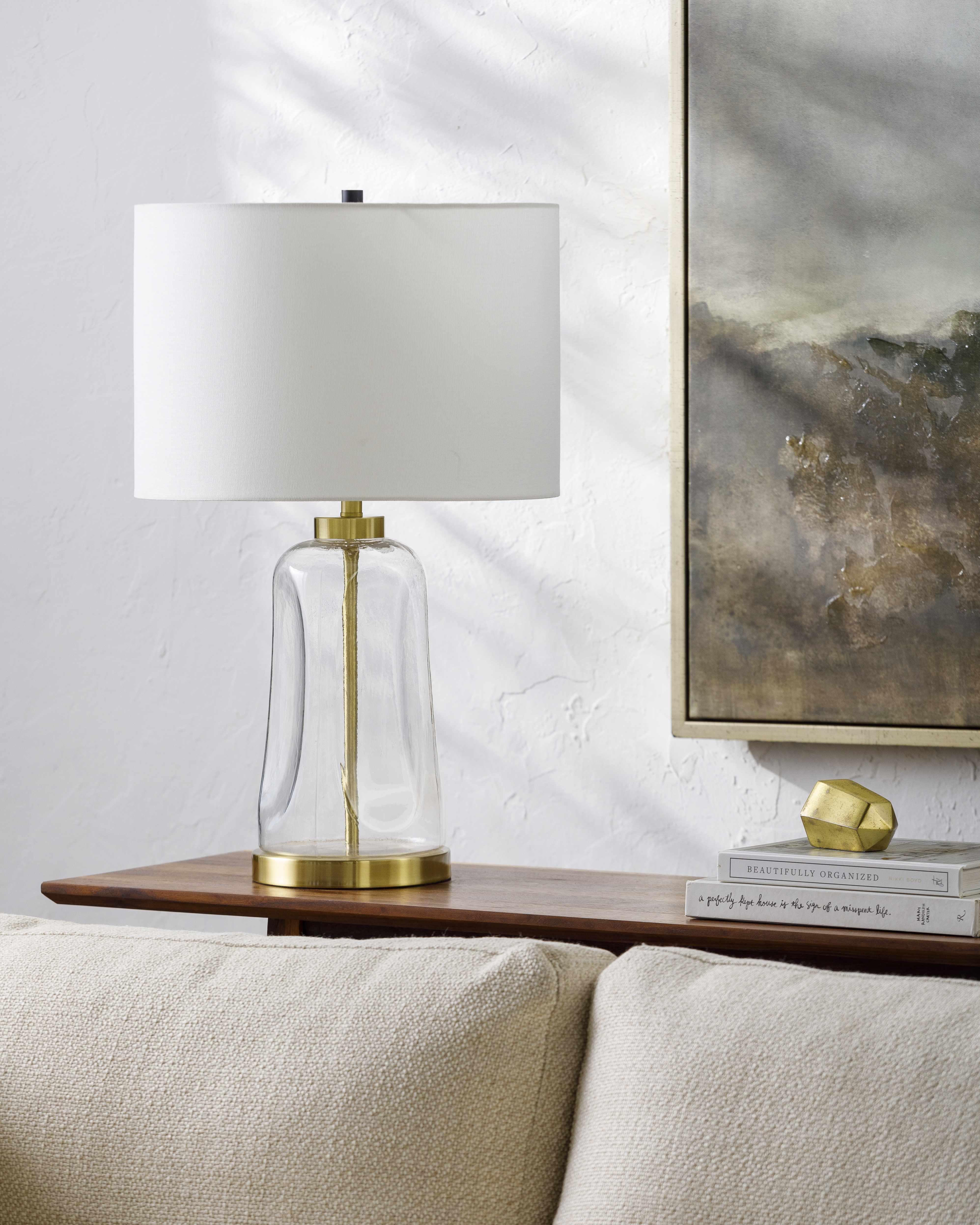 Polevskoy White Gold Table Lamp - PRHOMZ