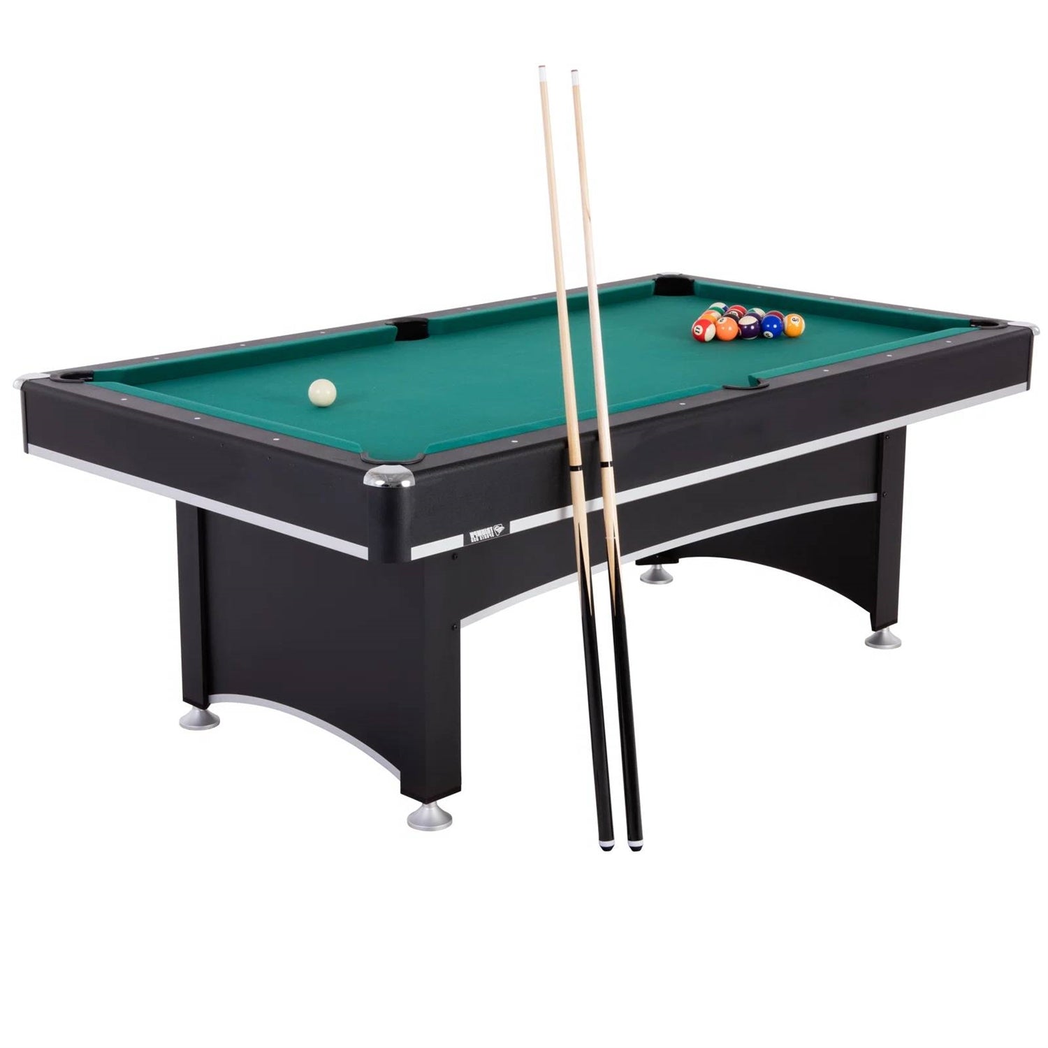 7-Foot 2-in-1 Conversion top Pool Table Ping Pong Table Set-0