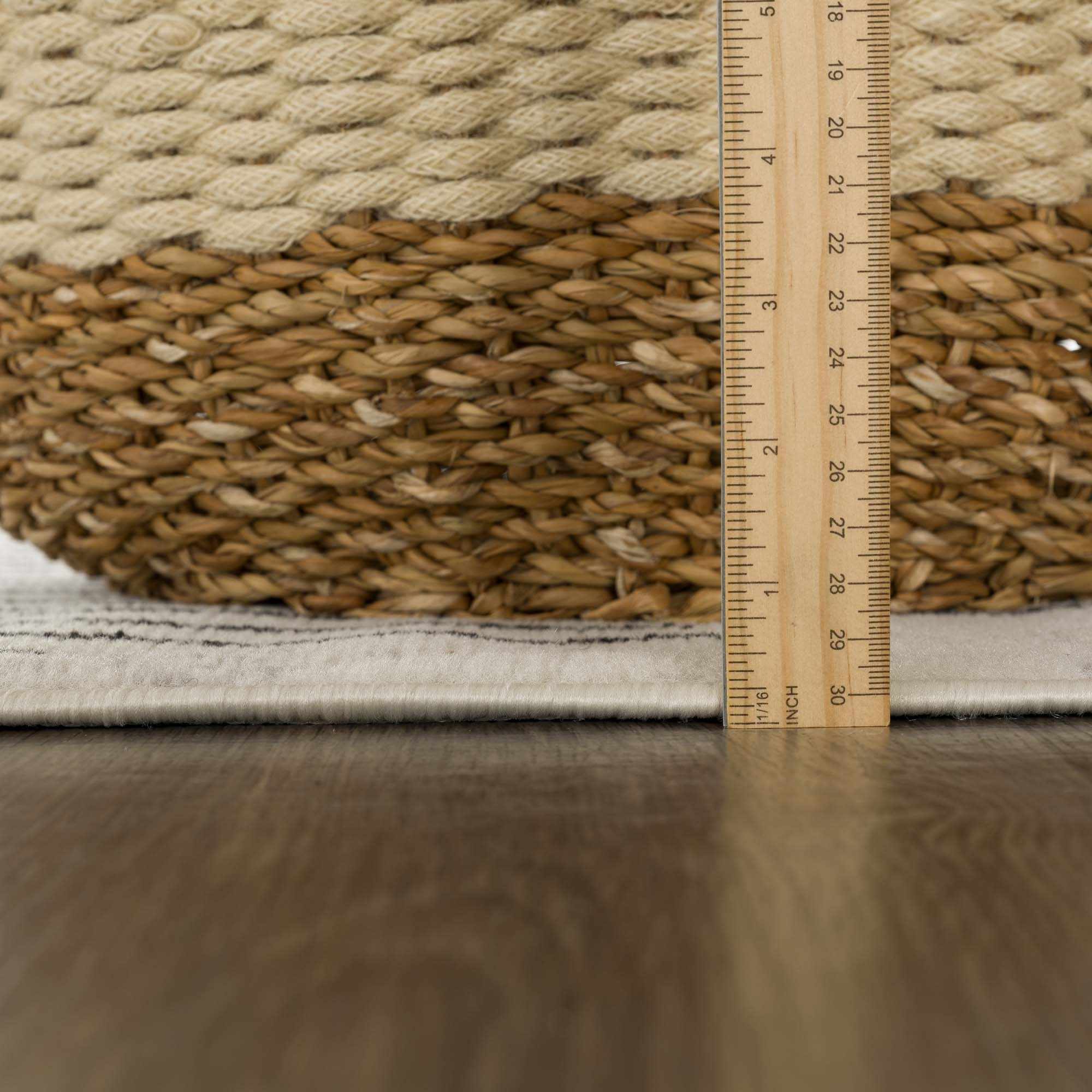 Angus Abstract Black and White Area Rug