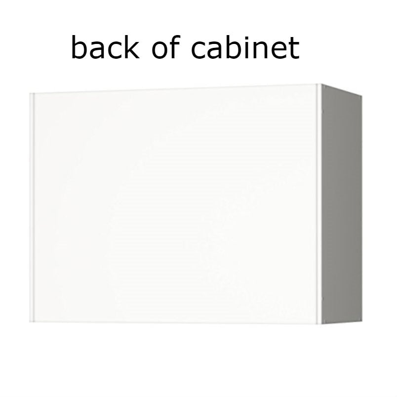 White Wall Cabinet with 2 Doors and Adjustable Shelf-3