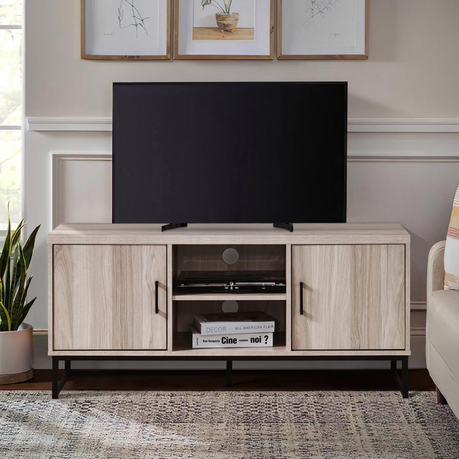 47 in. TV Stand with 2 Storage Cabinets Fits TV's up to 50 in.