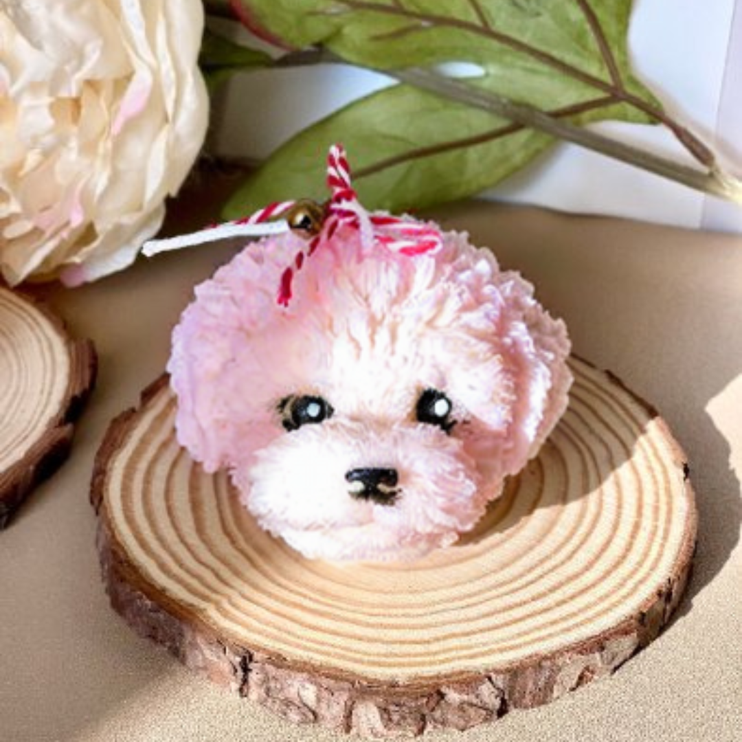 Cute Puppy Head Soy Wax Candle-8