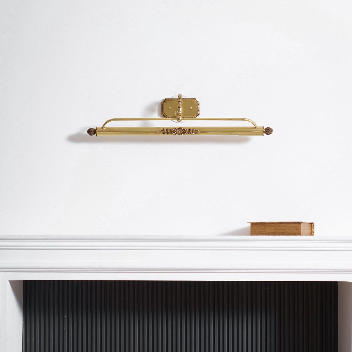 Antique Brass Picture Frame Wall Lamp with Integrated Light | Gallery Wall Art