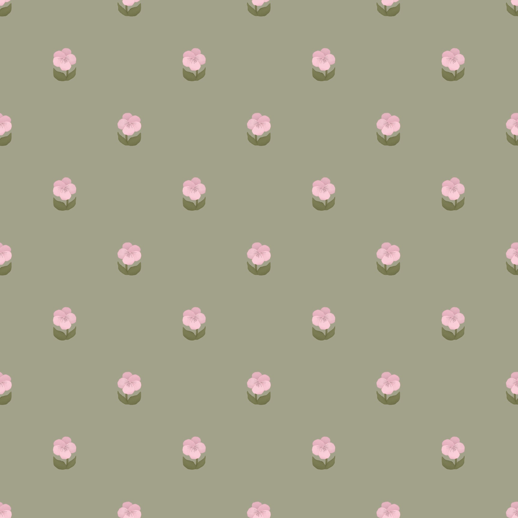Pansie Wallpaper by The Lil Dills Shop
